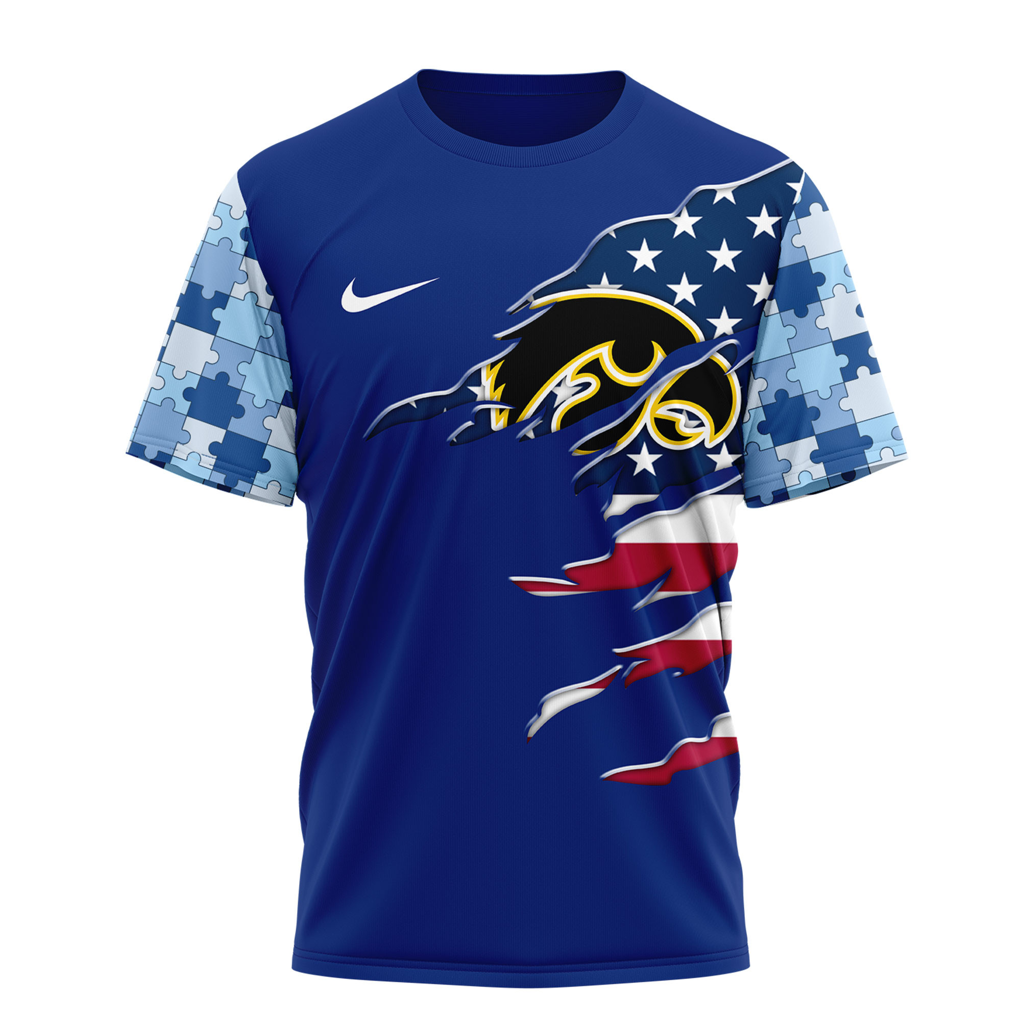 Iowa Hawkeyes | Premium NCAA Autism Strong 3D Shirt TTH2105279