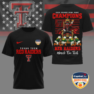Texas Tech Red Raiders | Premium NCAA 2026 Orange Bowl Game Champions Shirt TTH2105315