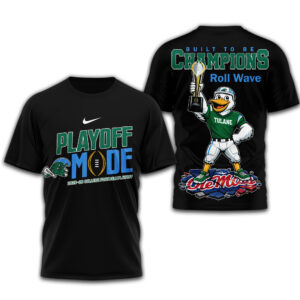 Tulane Green Wave | Premium NCAA Built to Be Champions 3D T-Shirt TTH2105286