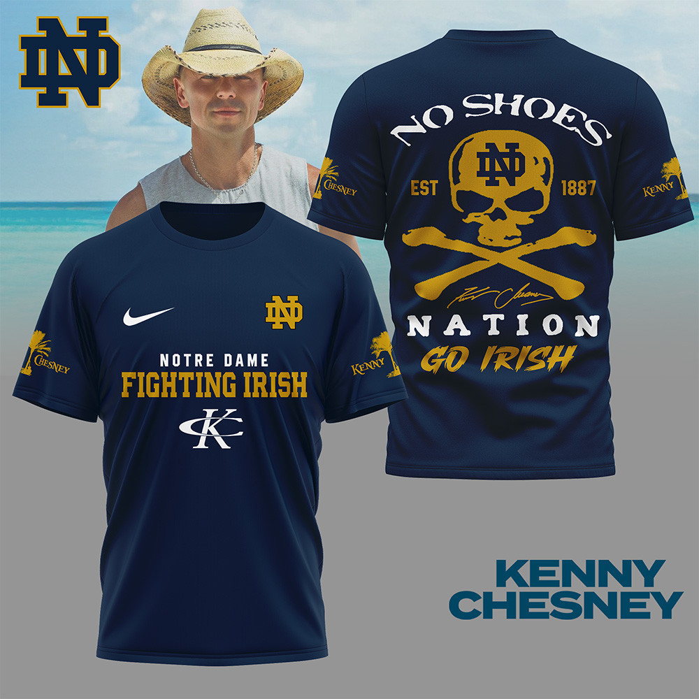 Notre Dame Fighting Irish | Premium NCAA Kenny Chesney Fan 3D Shirt TTH2105300 - Image 3