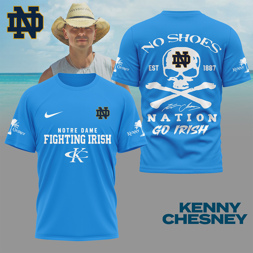 Notre Dame Fighting Irish | Premium NCAA Kenny Chesney Fan 3D Shirt TTH2105300 - Image 2
