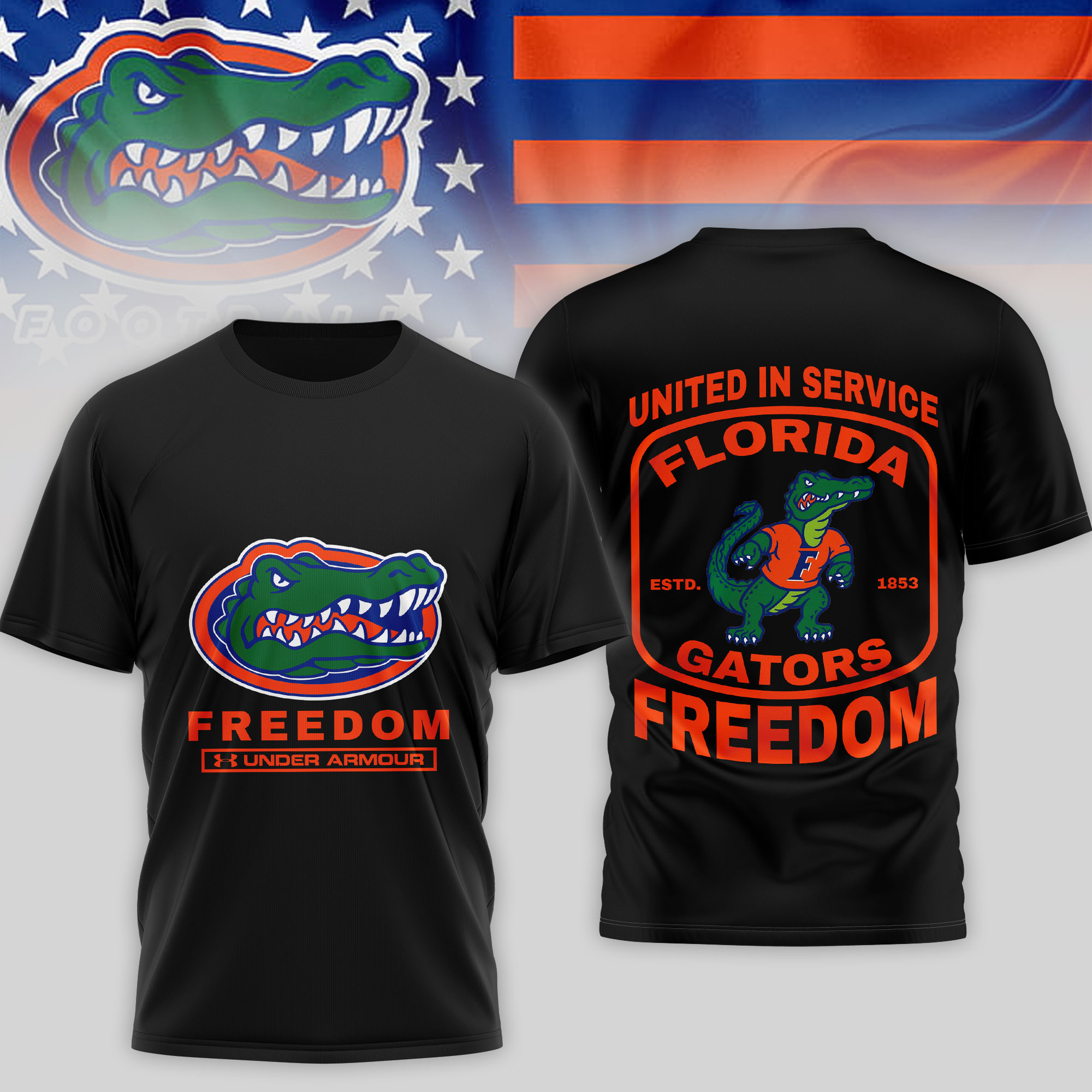 Florida Gators | Premium NCAA United In Service 3D Shirt TTH2105276