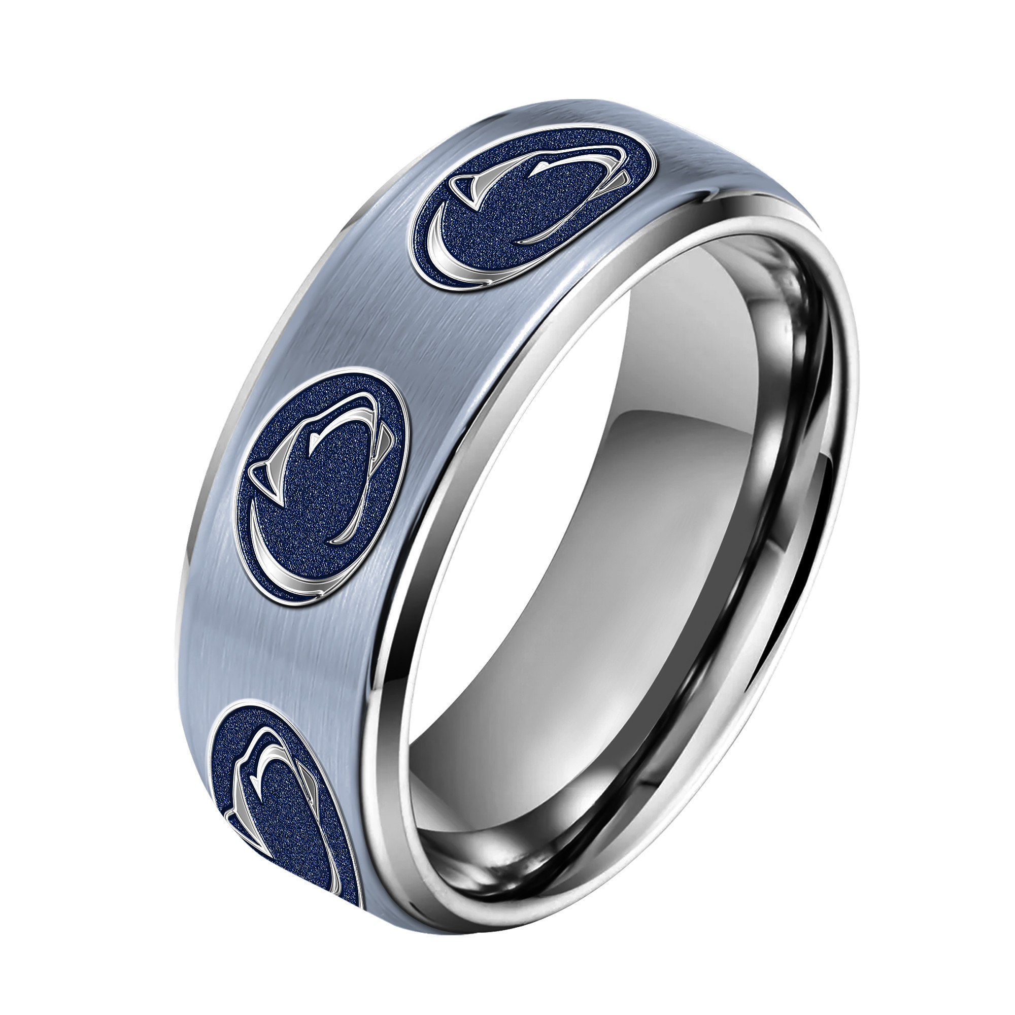 Penn State Nittany Lions | Premium Silver Tungsten Ring TTH210589
