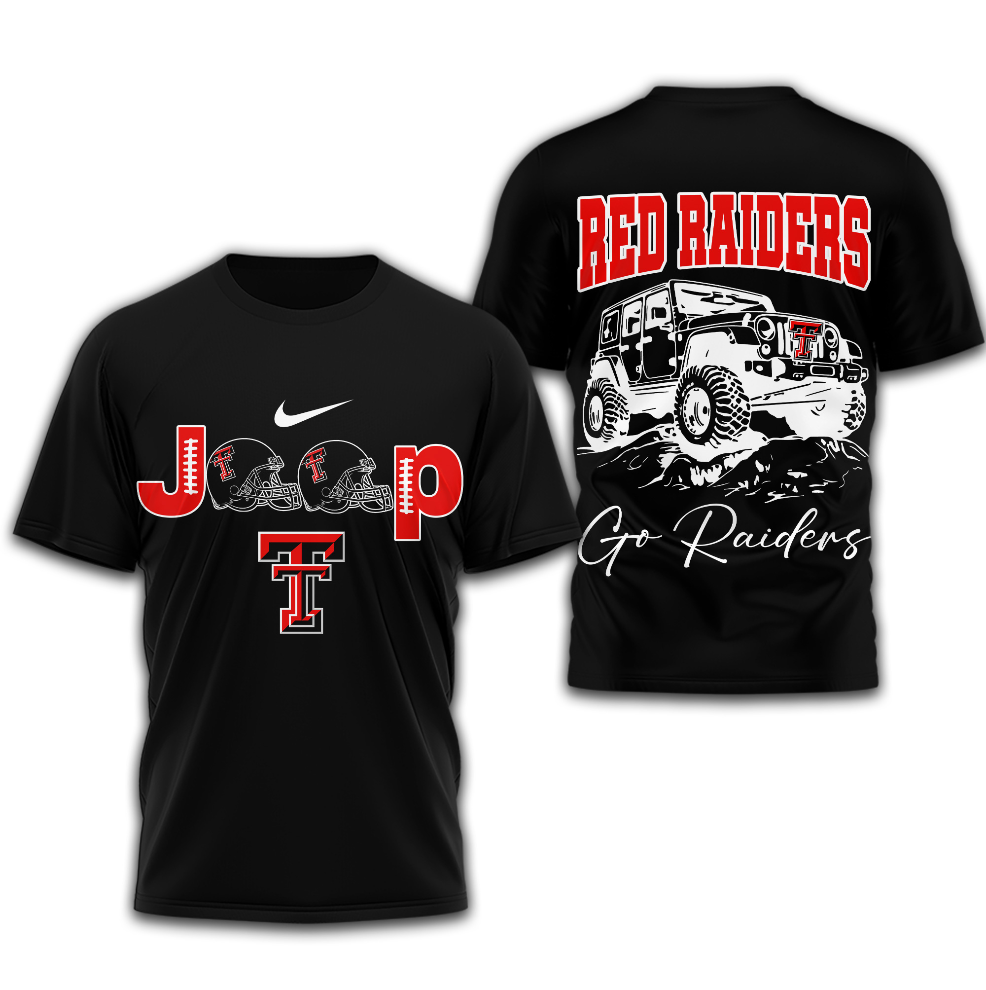 Texas Tech Red Raiders | Premium NCAA Jeep 3D Shirt TTH2105266