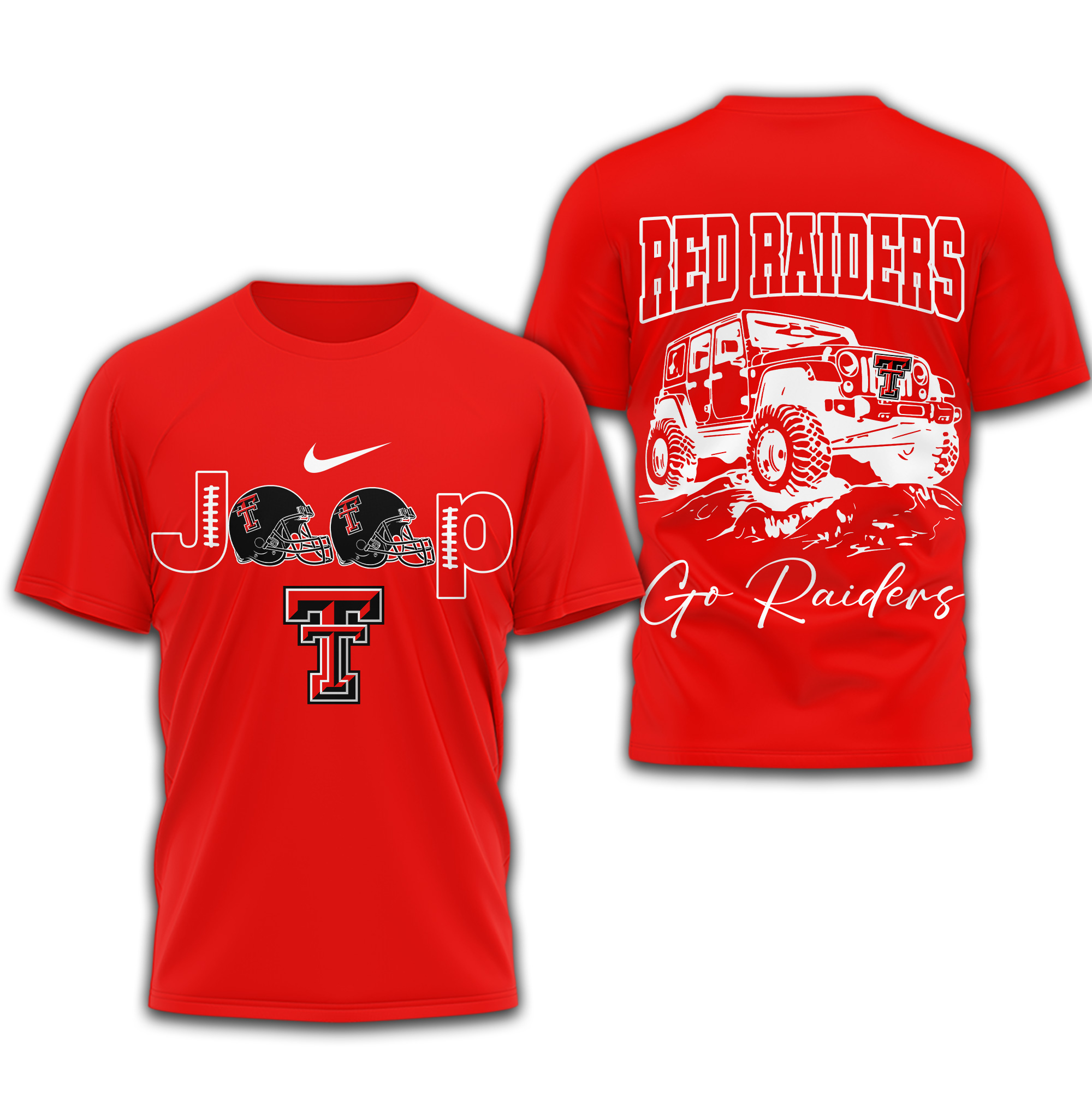 Texas Tech Red Raiders | Premium NCAA Jeep 3D Shirt TTH2105266 - Image 2