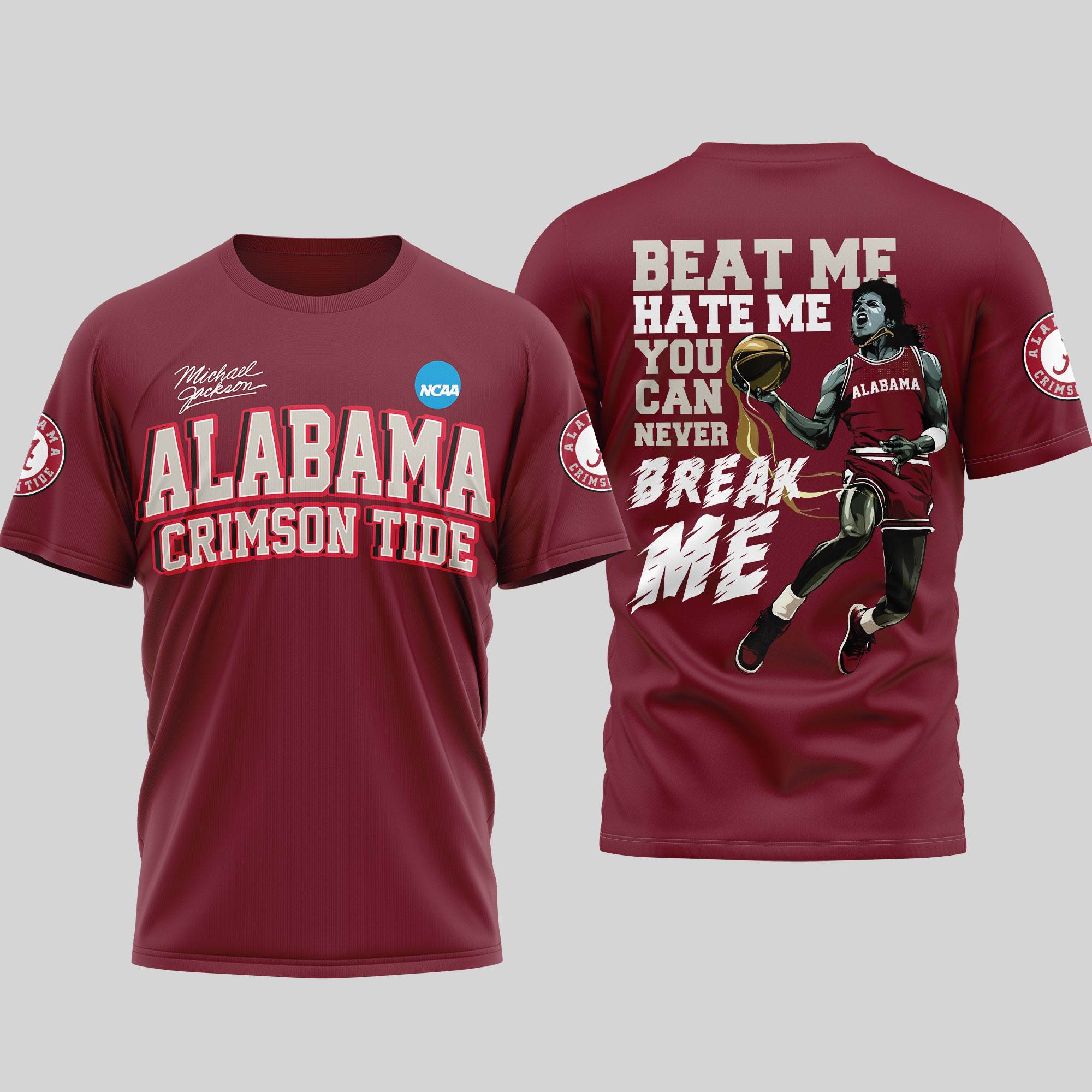 Alabama Crimson Tide | Premium NCAA Michael Jackson 3D Shirt TTH2105297 - Image 3