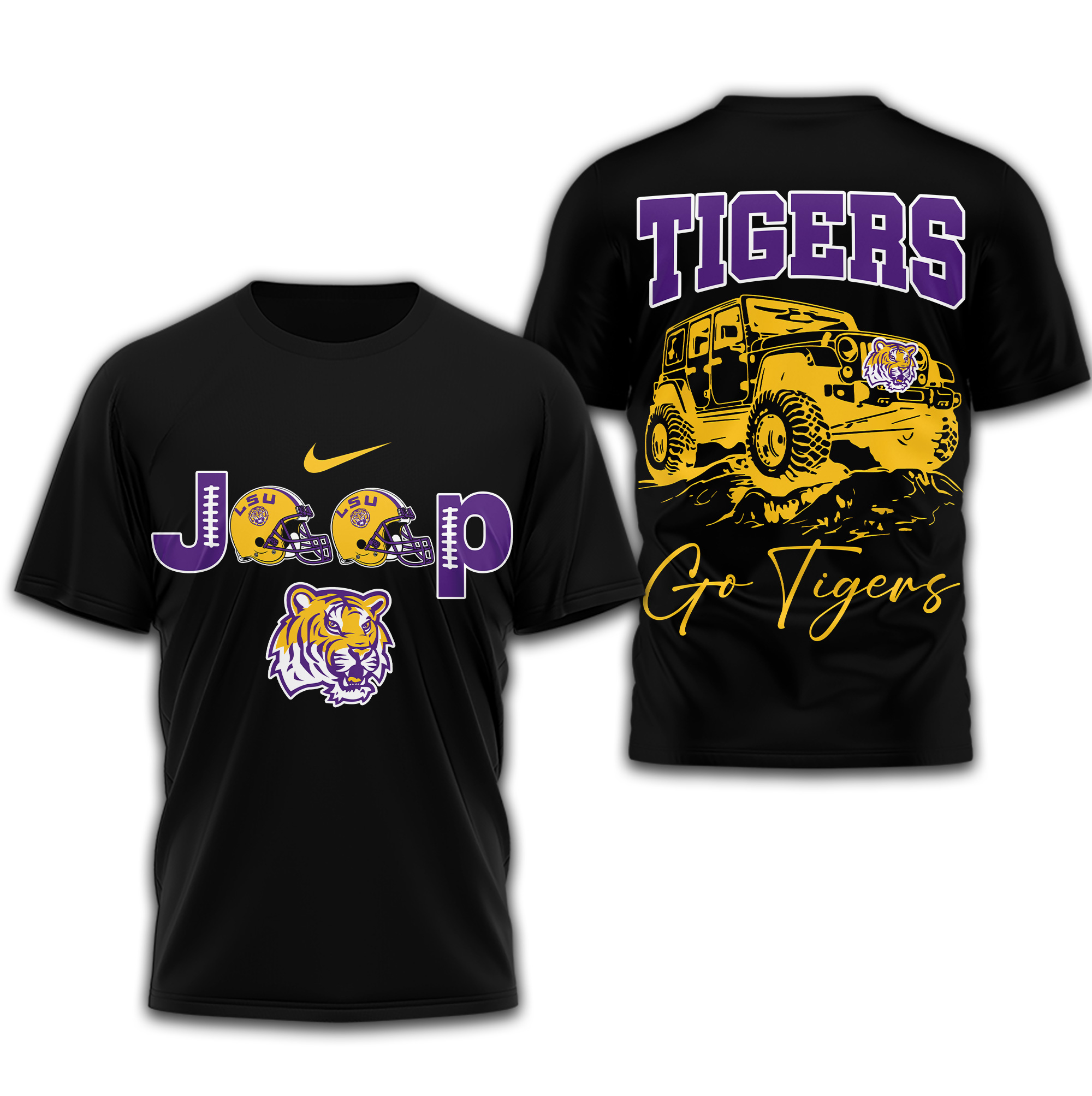 LSU Tigers | Premium NCAA Jeep 3D Shirt TTH2105266