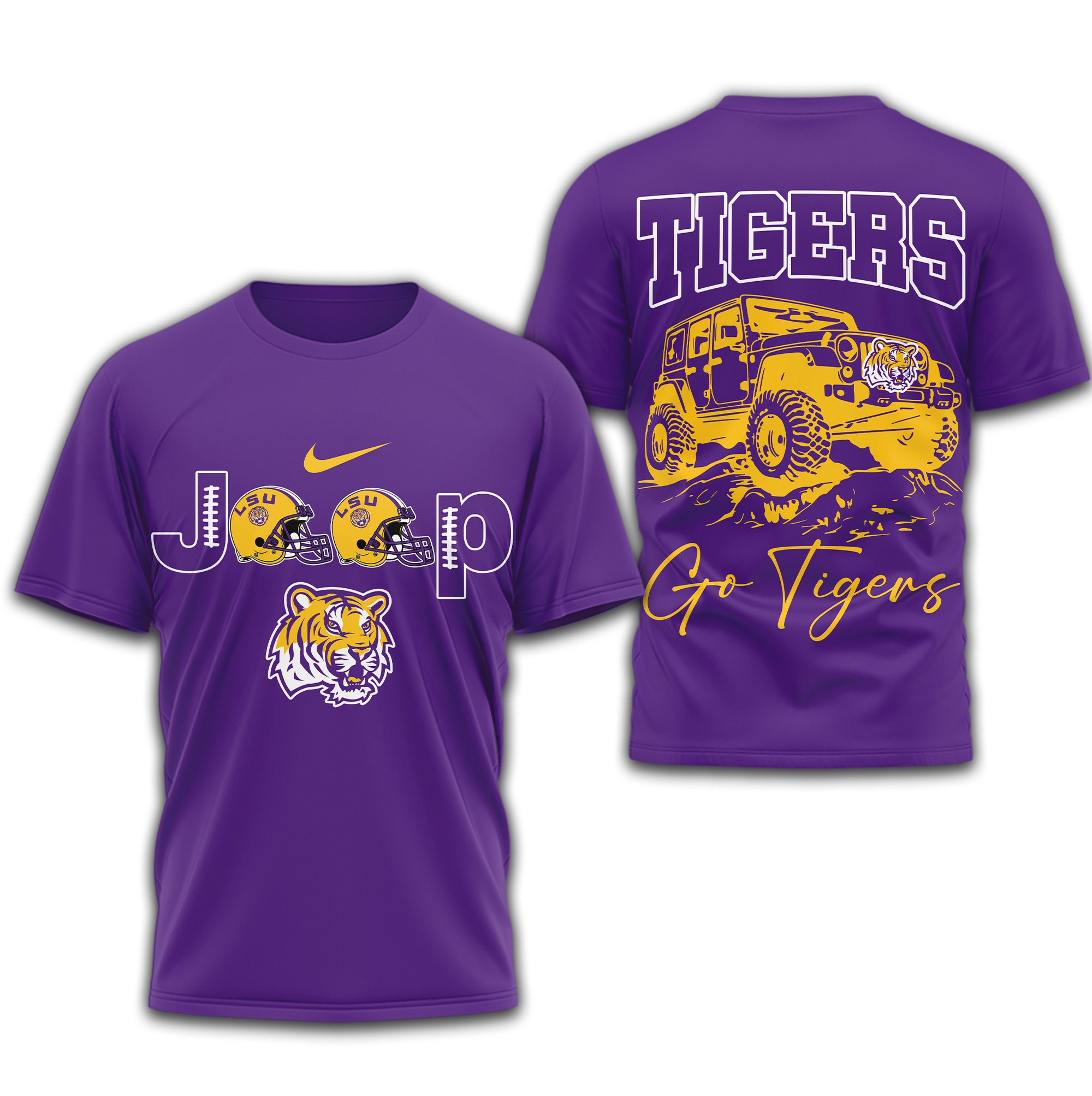 LSU Tigers | Premium NCAA Jeep 3D Shirt TTH2105266 - Image 2