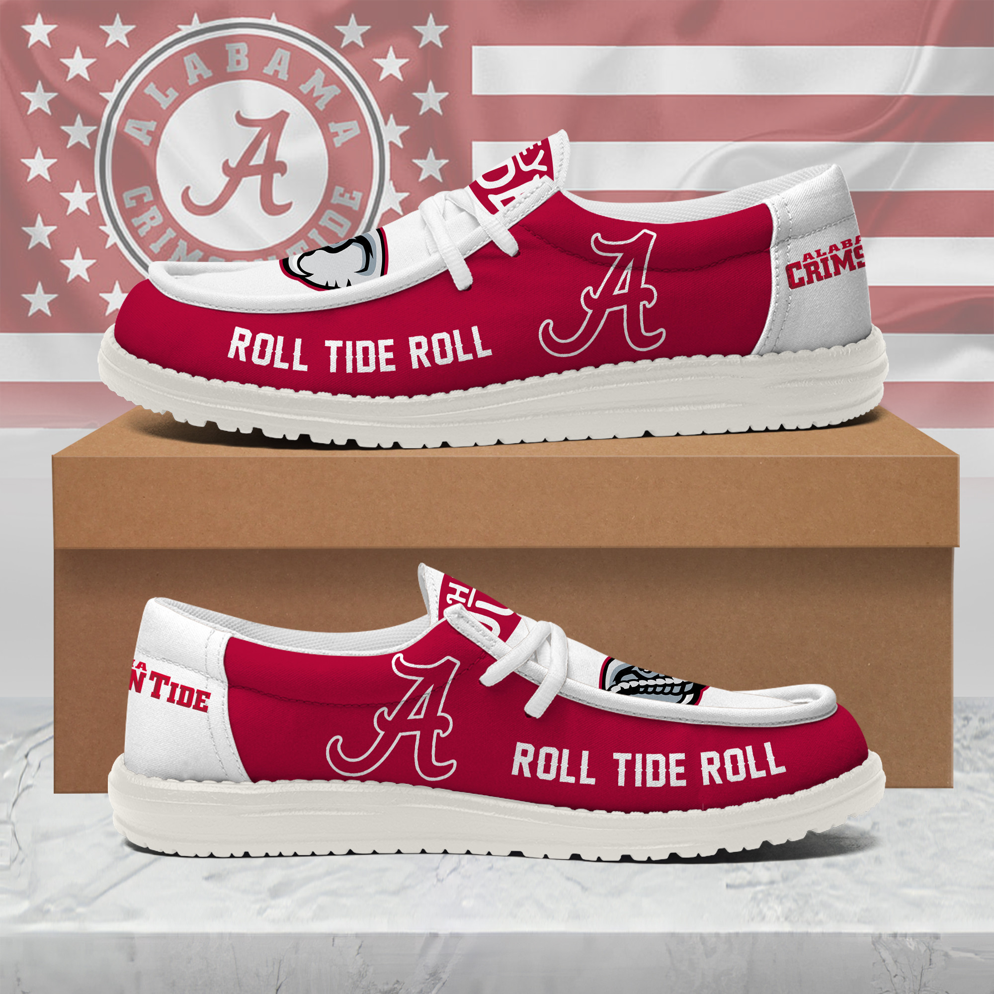 Alabama Crimson Tide x Premium Limited Edition Loafer Shoes – Gift for Fans TTH190535 - Image 2