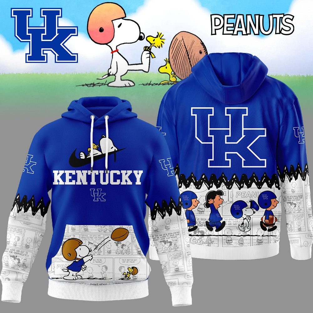 Kentucky Wildcats | Premium NCAA Snoopy Peanuts Comic Hoodie TTH2105292 - Image 2