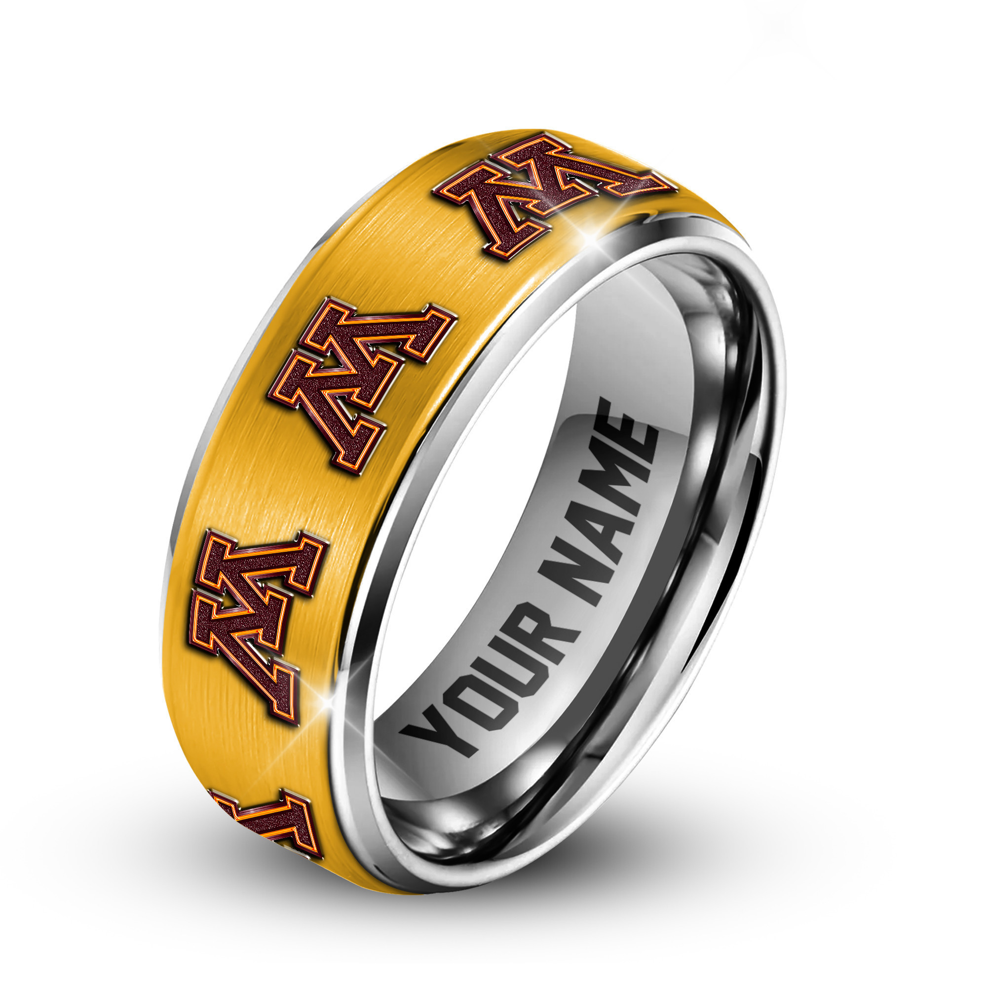 Minnesota Golden Gophers | Premium Silver Tungsten Ring TTH210589