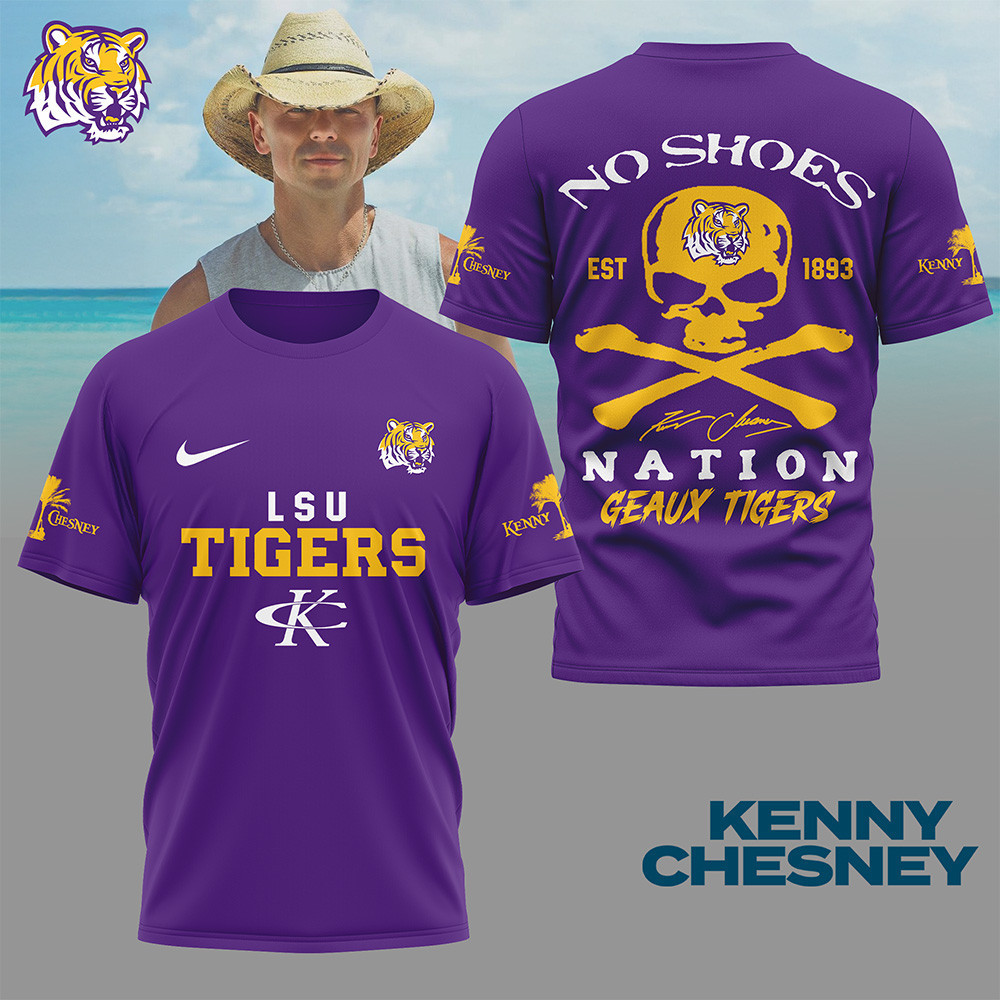 LSU Tigers | Premium NCAA Kenny Chesney Fan 3D Shirt TTH2105300 - Image 3