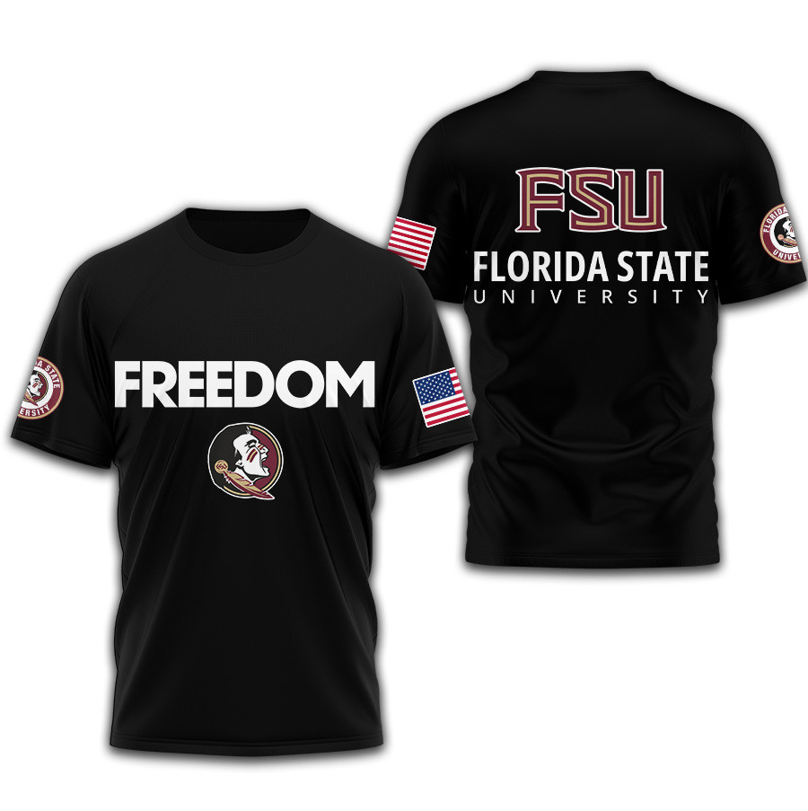 Florida State Seminoles | Premium NCAA Freedom 3D Shirt TTH2105271