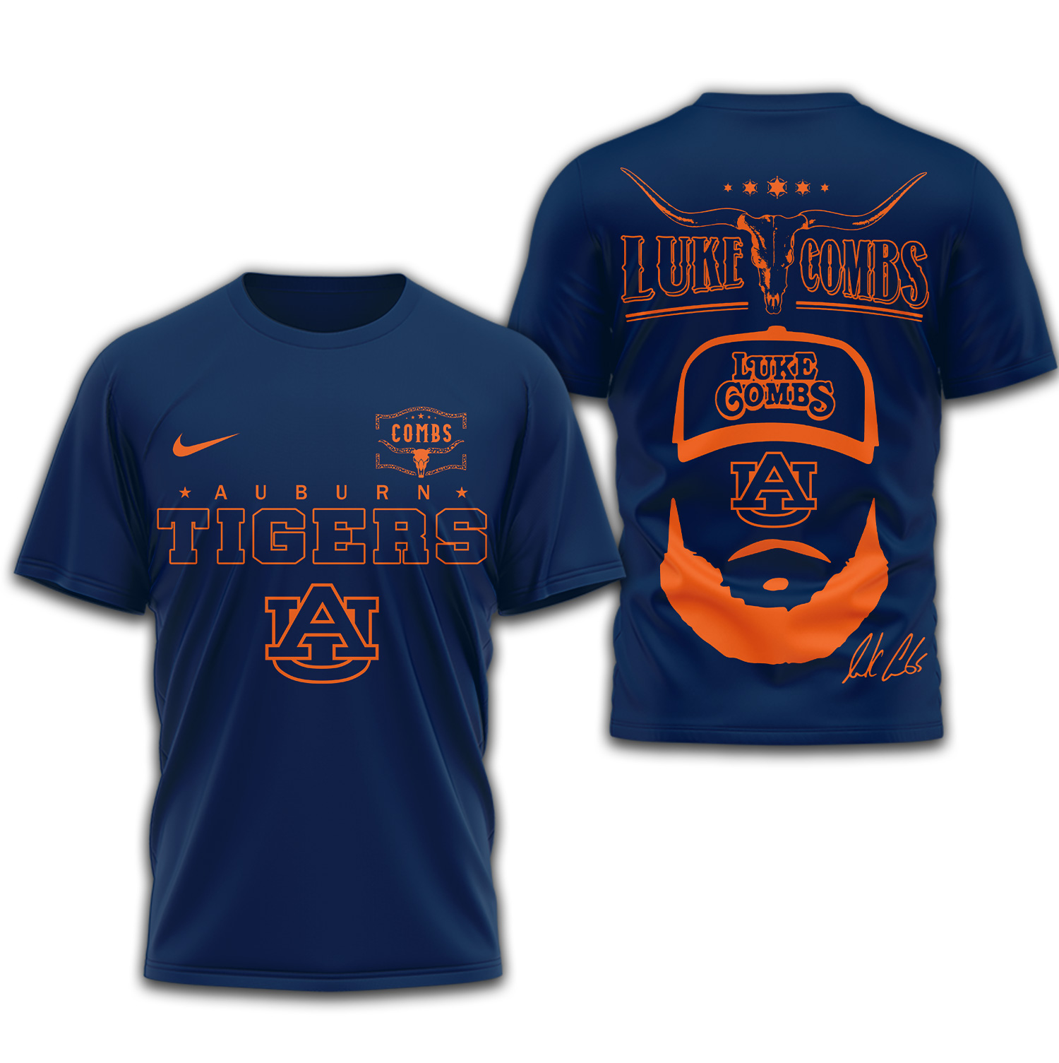 Auburn Tigers | Premium NCAA Luke Combs 3D Shirt TTH2105338 - Image 2