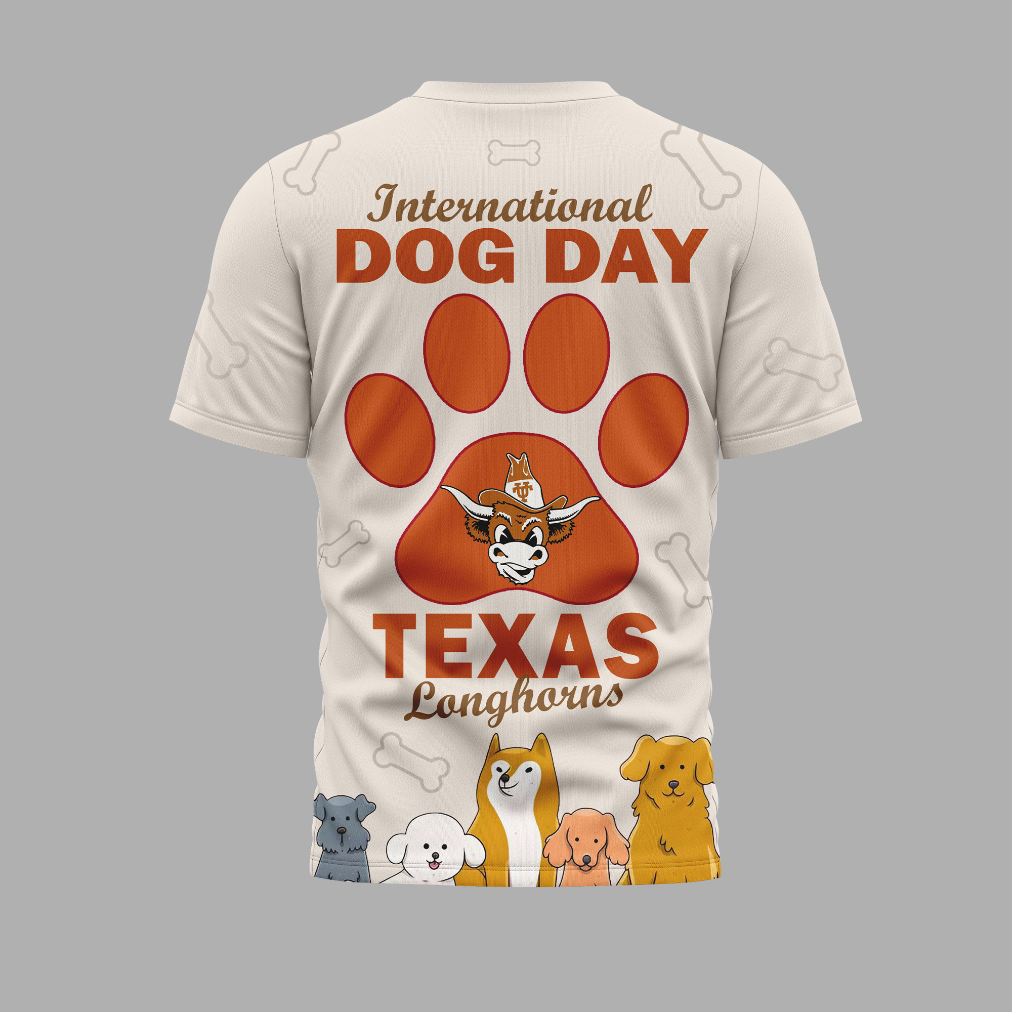 Texas Longhorns | Premium International Dog Day 3D Shirt TTH2105270 - Image 2