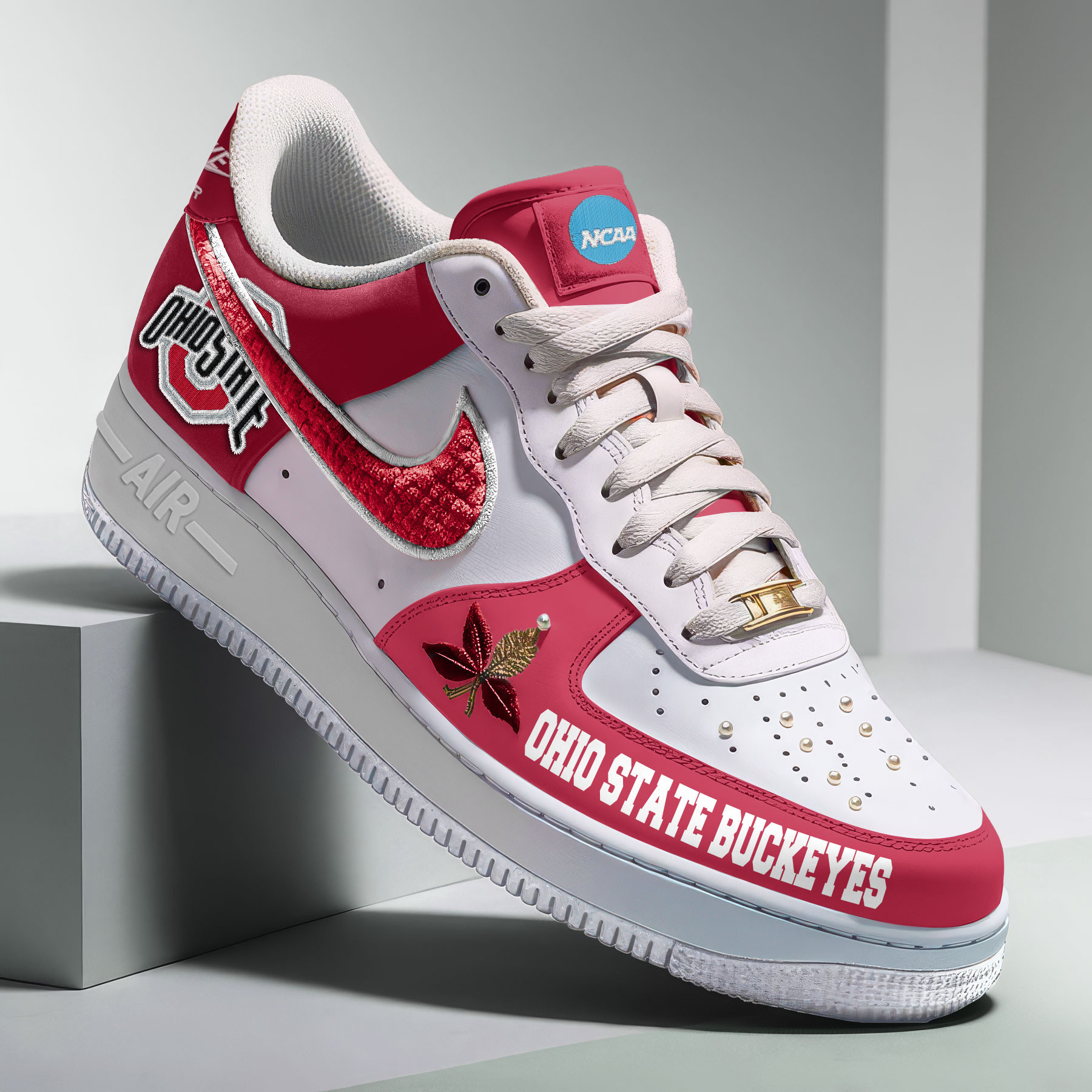 Ohio State Buckeyes x Premium AF1 Shoes Limited Edition – Gift for Fans TTH190537