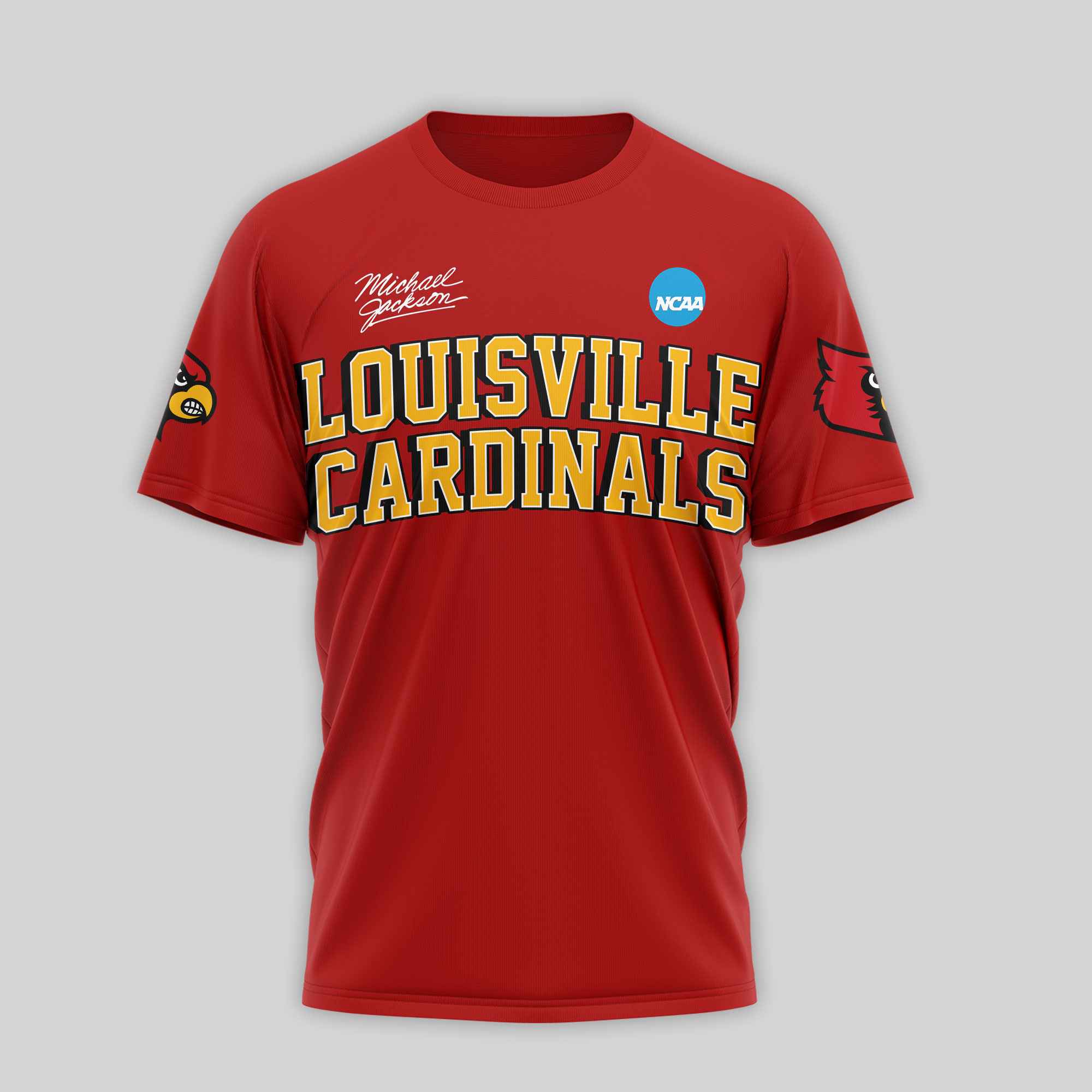 Louisville Cardinals | Premium NCAA Michael Jackson 3D Shirt TTH2105297