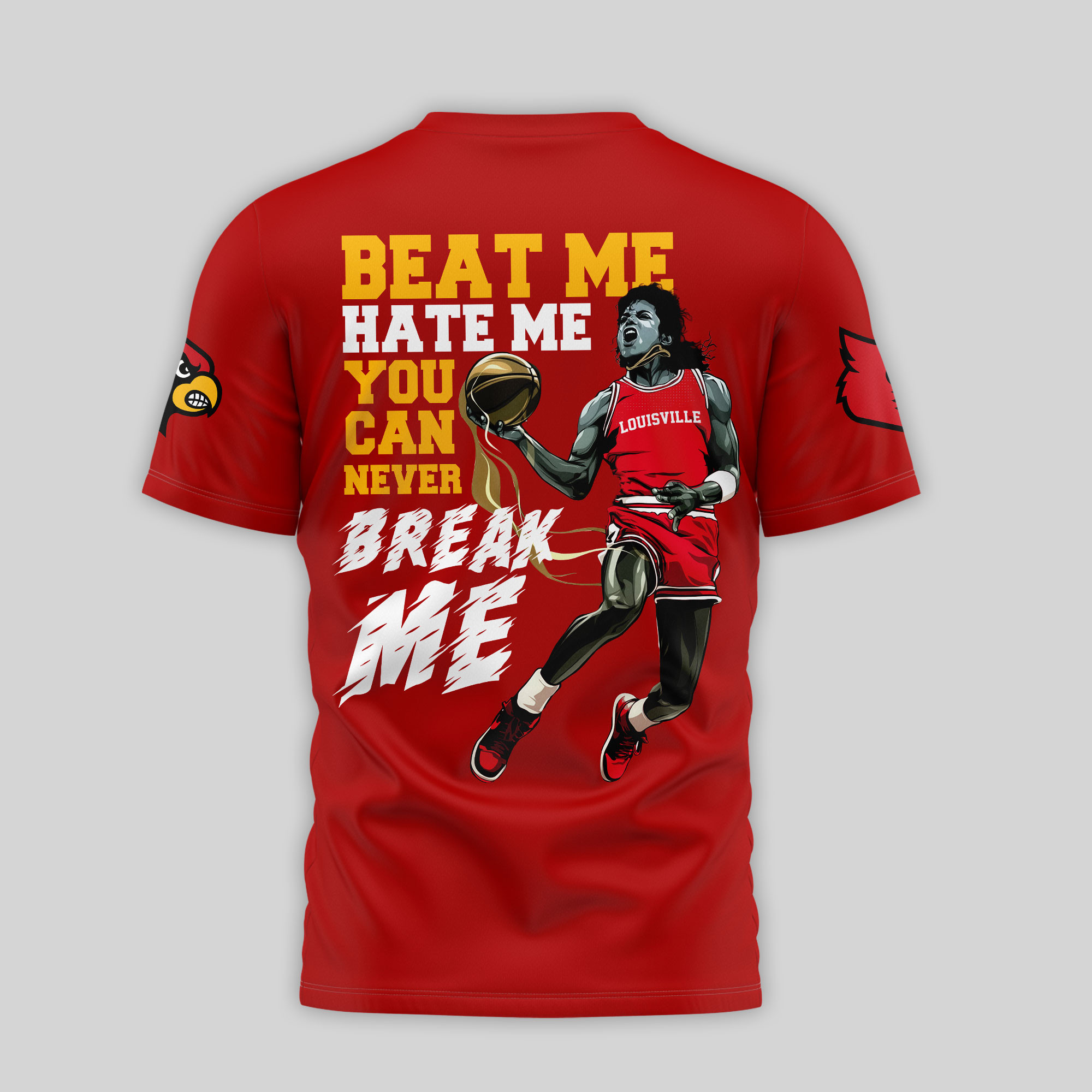 Louisville Cardinals | Premium NCAA Michael Jackson 3D Shirt TTH2105297 - Image 2