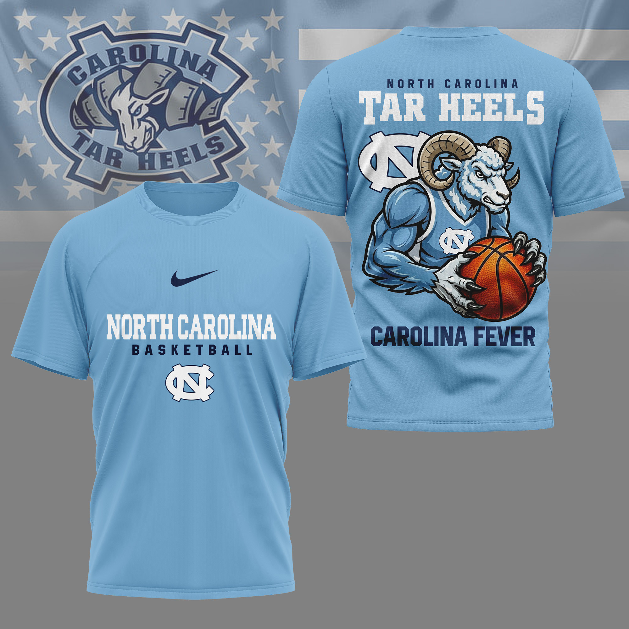North Carolina Tar Heels | Premium NCAA Game Day Basketball 3D Shirt TTH2105326 - Image 2