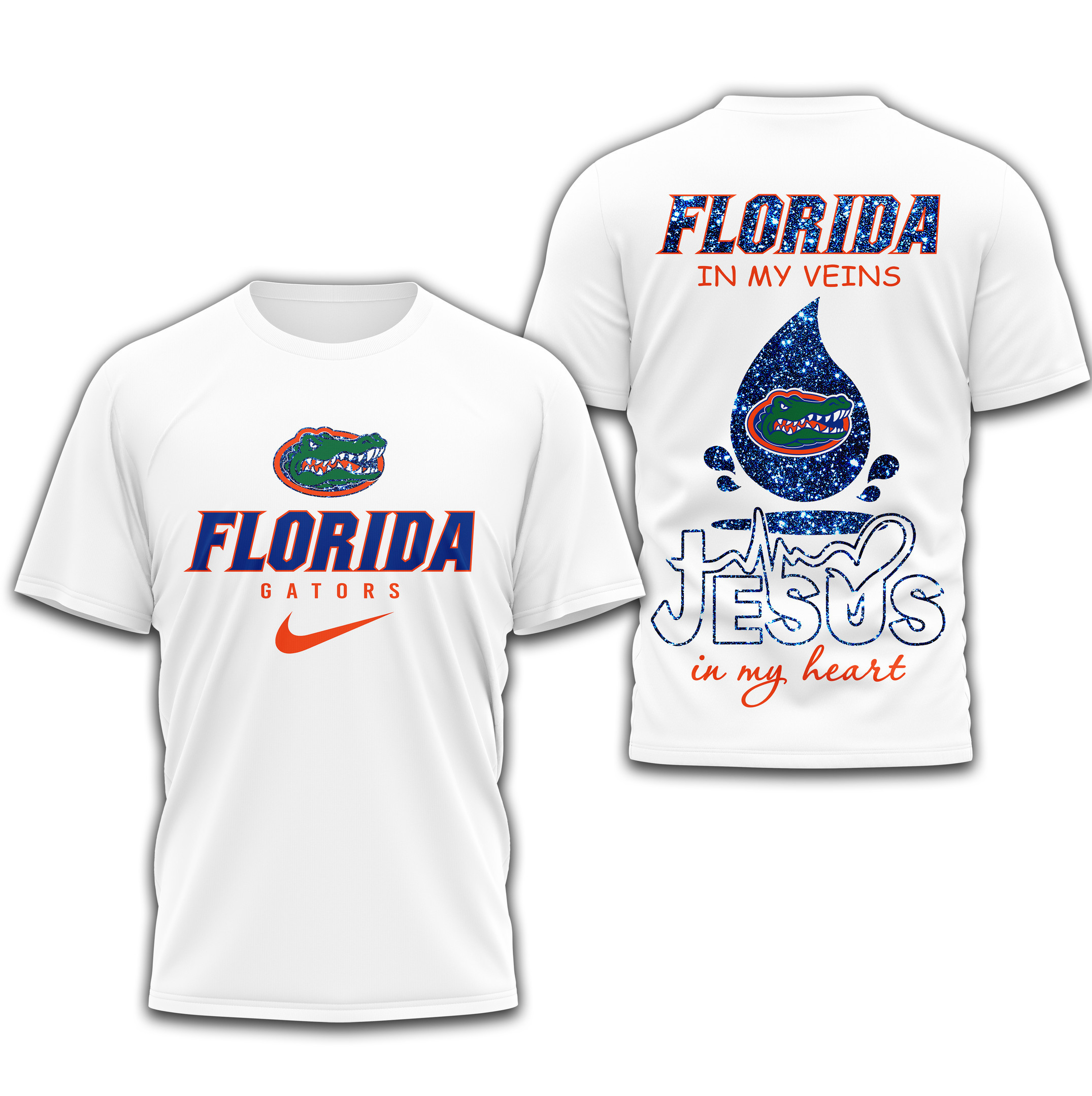 Florida Gators | Premium Jesus In My Heart 3D Shirt TTH2105296