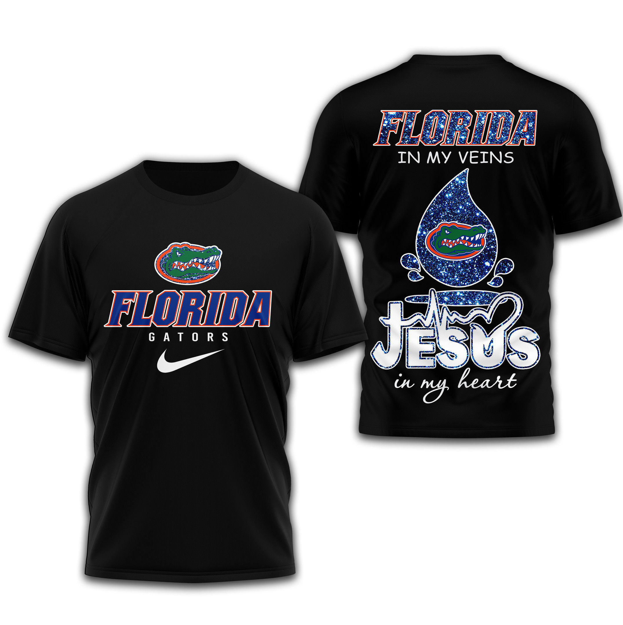 Florida Gators | Premium Jesus In My Heart 3D Shirt TTH2105296 - Image 2