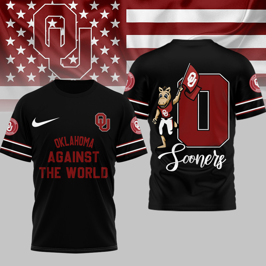 Oklahoma Sooners | Premium NCAA My Team Against The World T-shirt TTH2105293