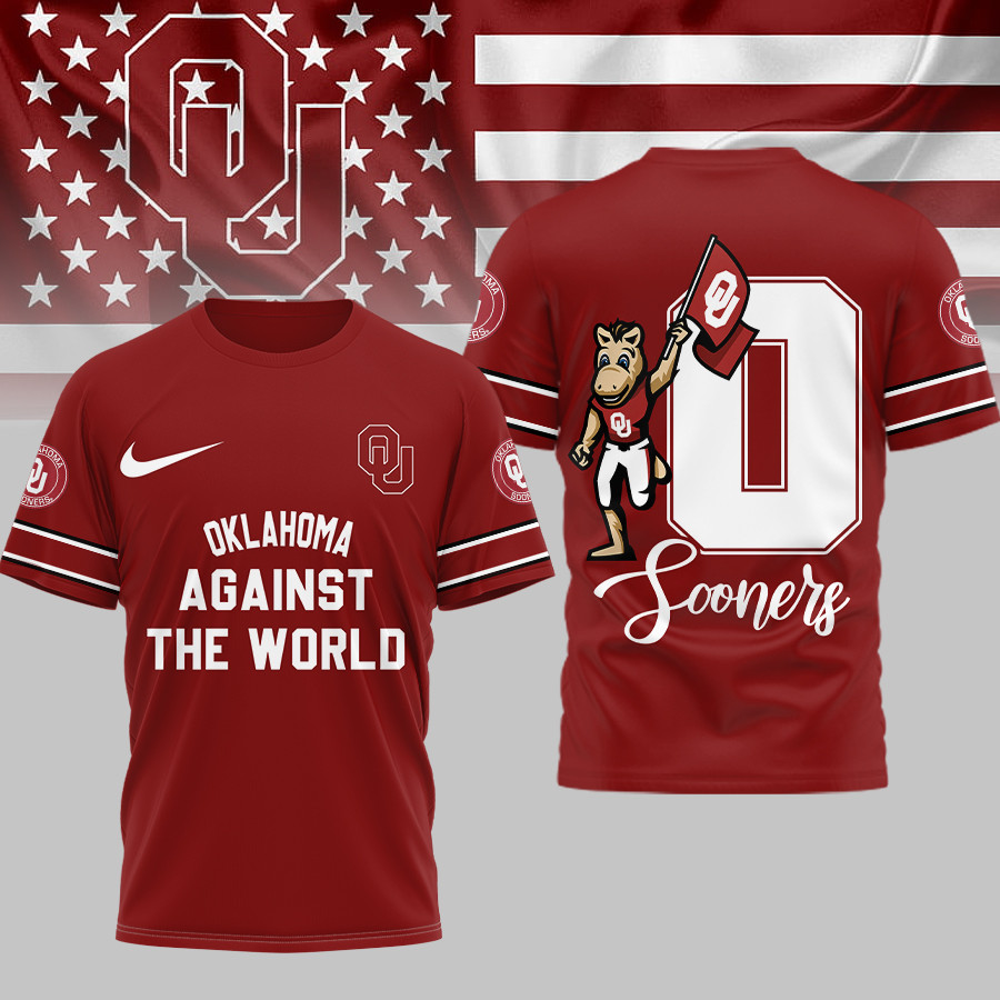 Oklahoma Sooners | Premium NCAA My Team Against The World T-shirt TTH2105293 - Image 2