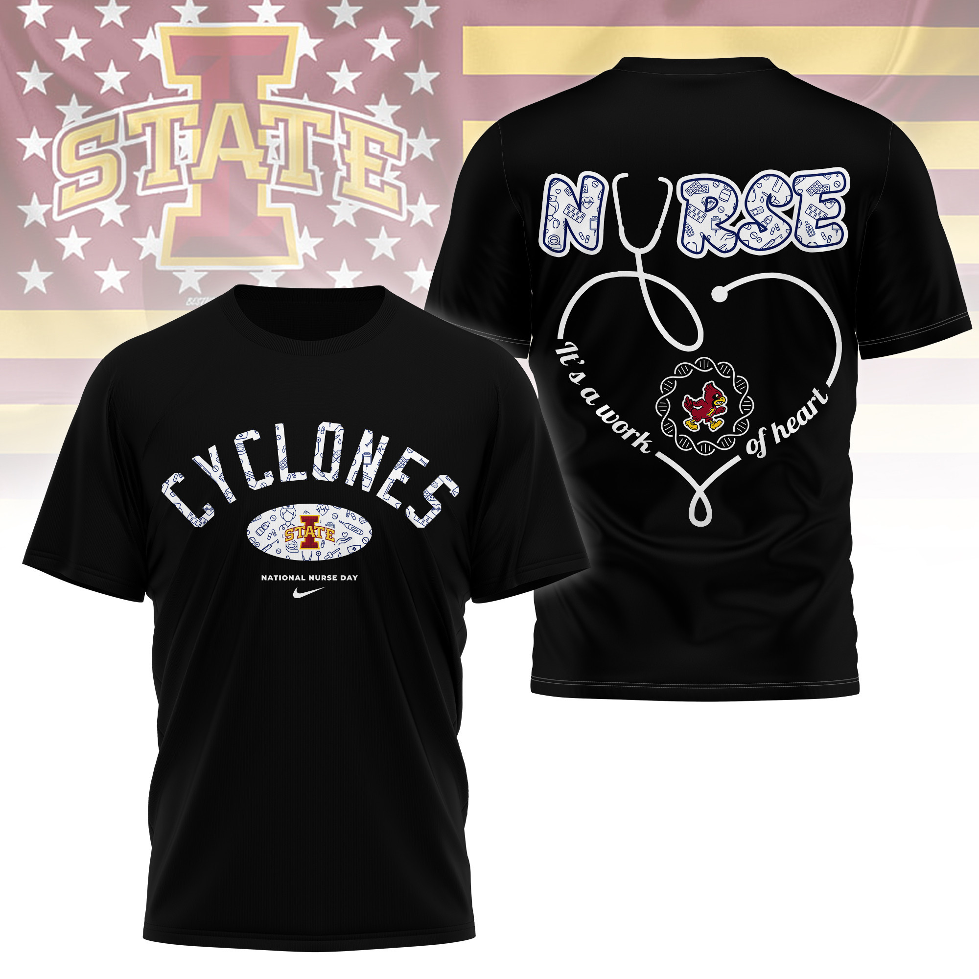 Iowa State Cyclones | Premium Nurse Appreciation Day 3D Shirt TTH2105281