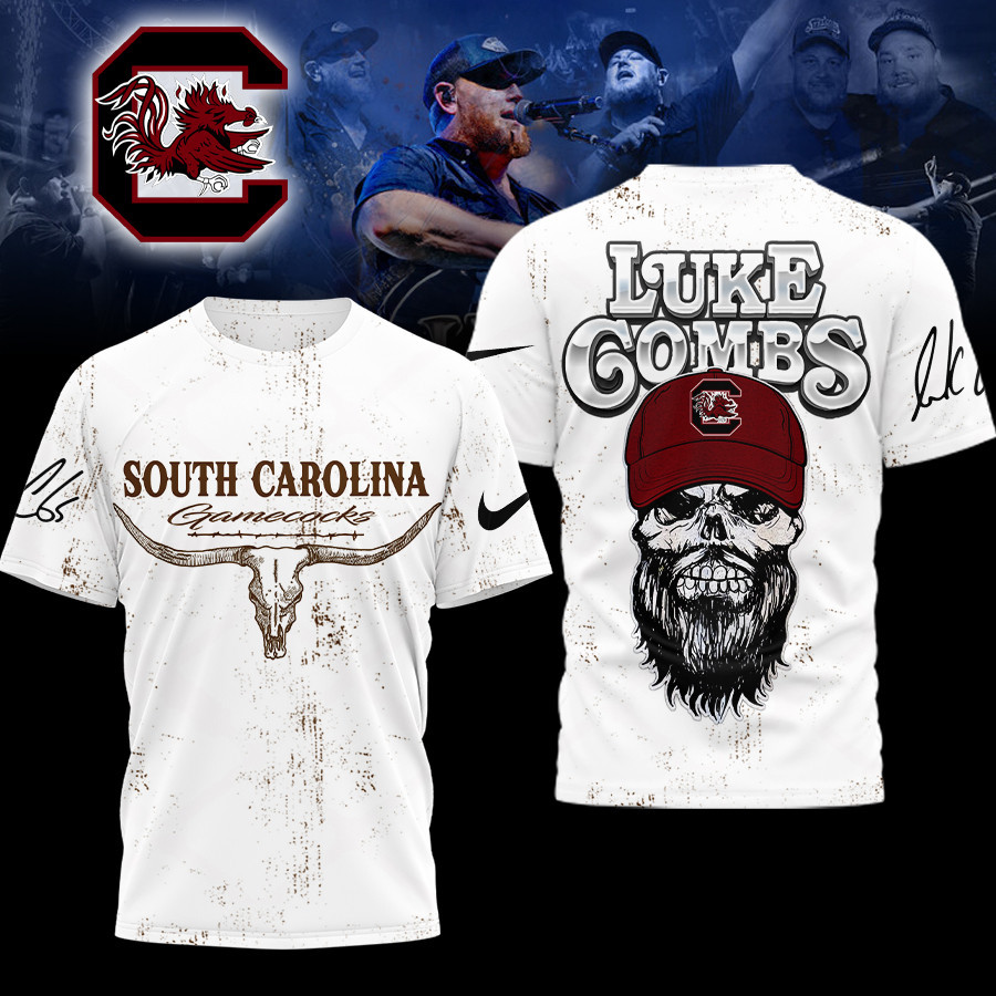South Carolina Gamecocks | Premium NCAA Luke Combs Country Music 3D Shirt TTH2105331