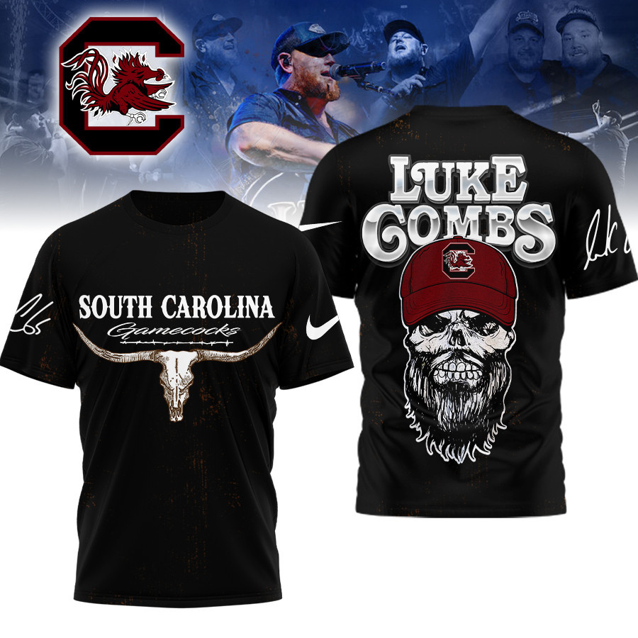 South Carolina Gamecocks | Premium NCAA Luke Combs Country Music 3D Shirt TTH2105331 - Image 2
