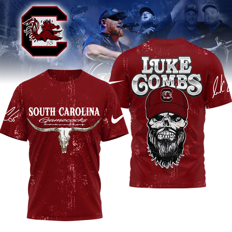 South Carolina Gamecocks | Premium NCAA Luke Combs Country Music 3D Shirt TTH2105331 - Image 3