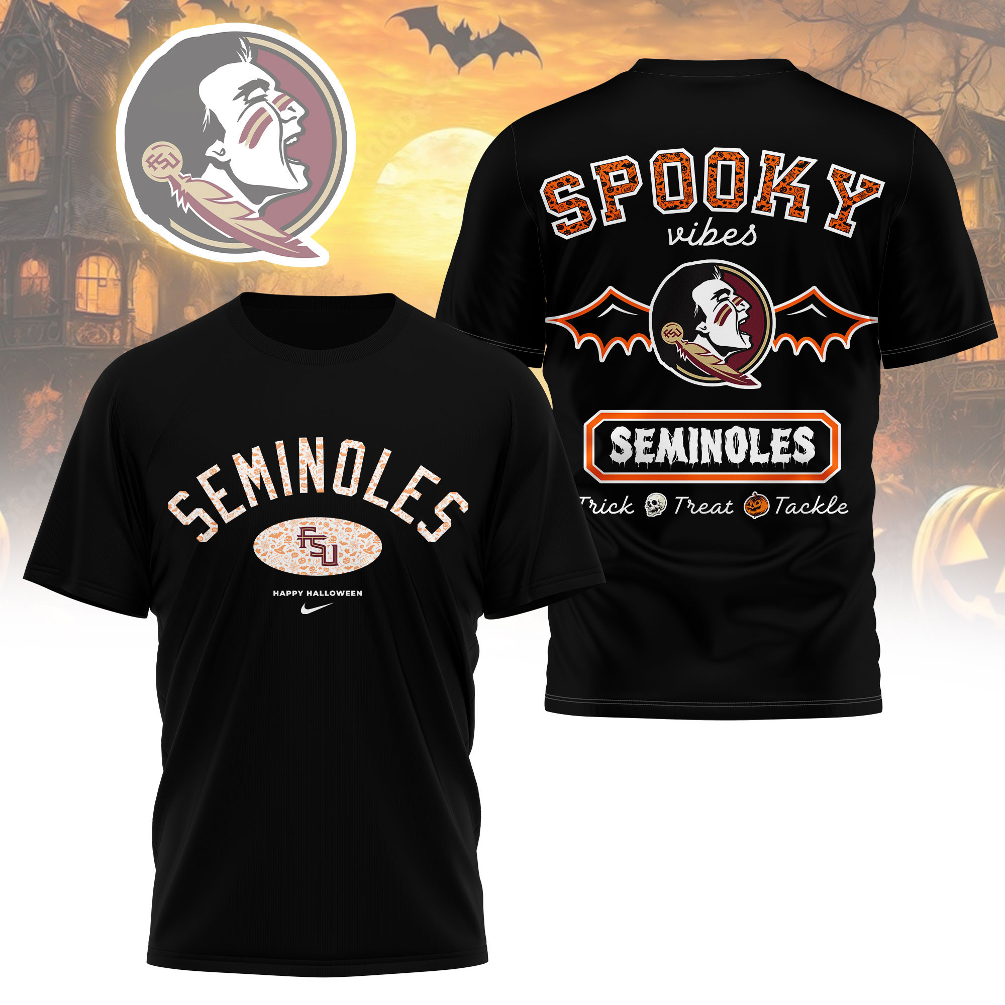Florida State Seminoles | Premium Pumpkin Season 3D Shirt TTH2105368