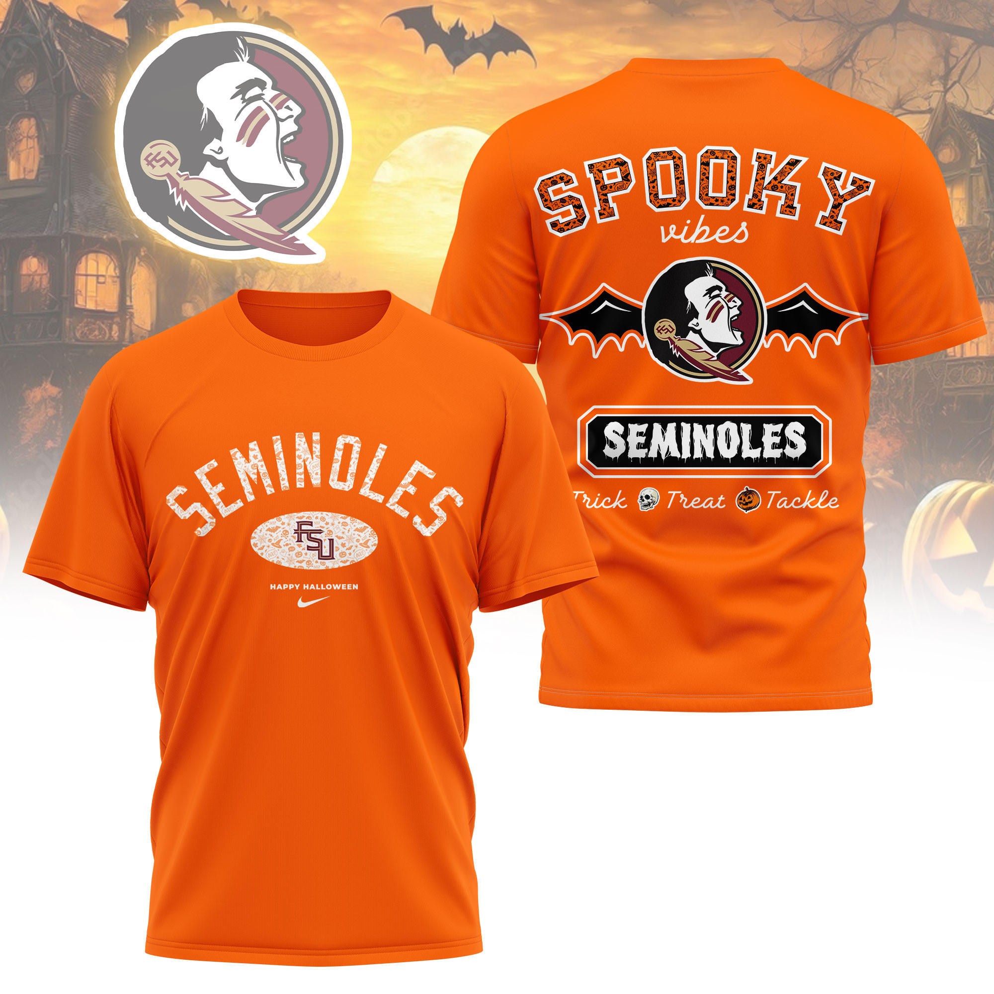 Florida State Seminoles | Premium Pumpkin Season 3D Shirt TTH2105368 - Image 2