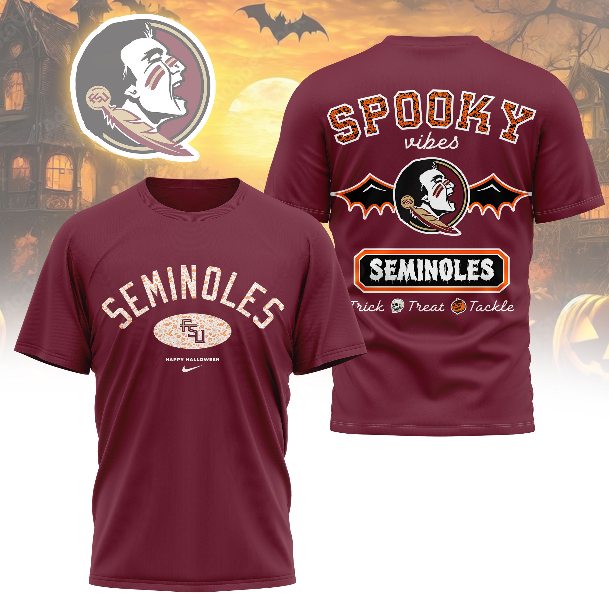 Florida State Seminoles | Premium Pumpkin Season 3D Shirt TTH2105368 - Image 4