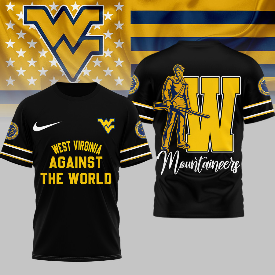 West Virginia Mountaineers | Premium NCAA My Team Against The World T-shirt TTH2105293