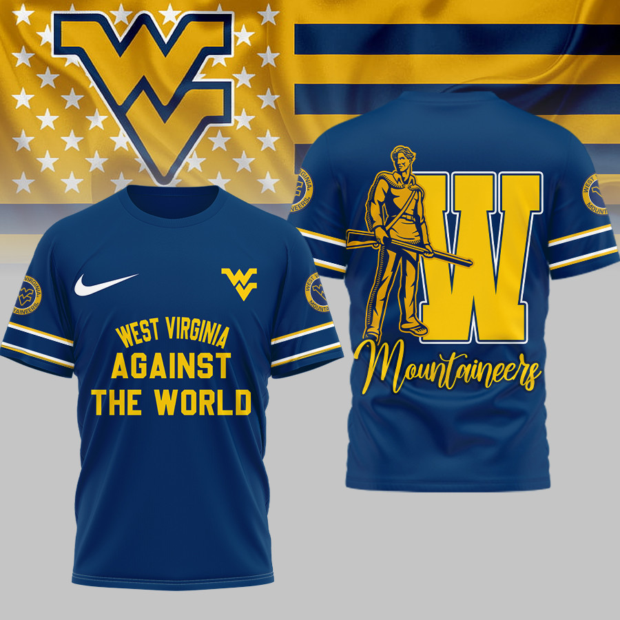 West Virginia Mountaineers | Premium NCAA My Team Against The World T-shirt TTH2105293 - Image 2