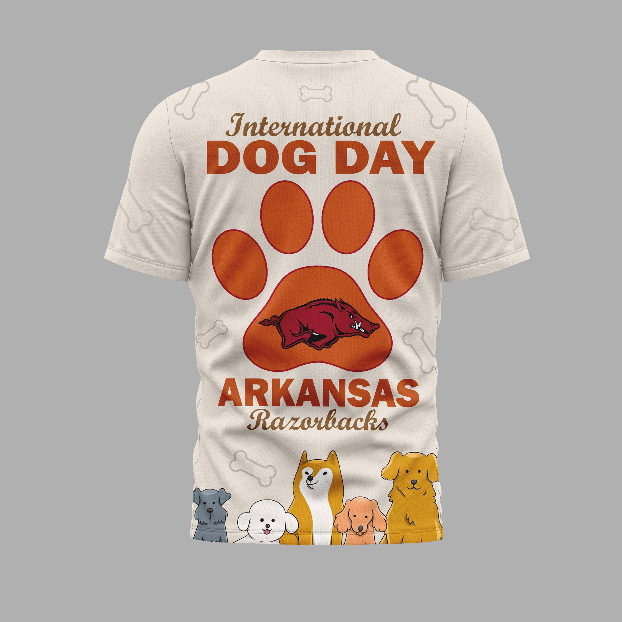 Arkansas Razorbacks | Premium International Dog Day 3D Shirt TTH2105270 - Image 2