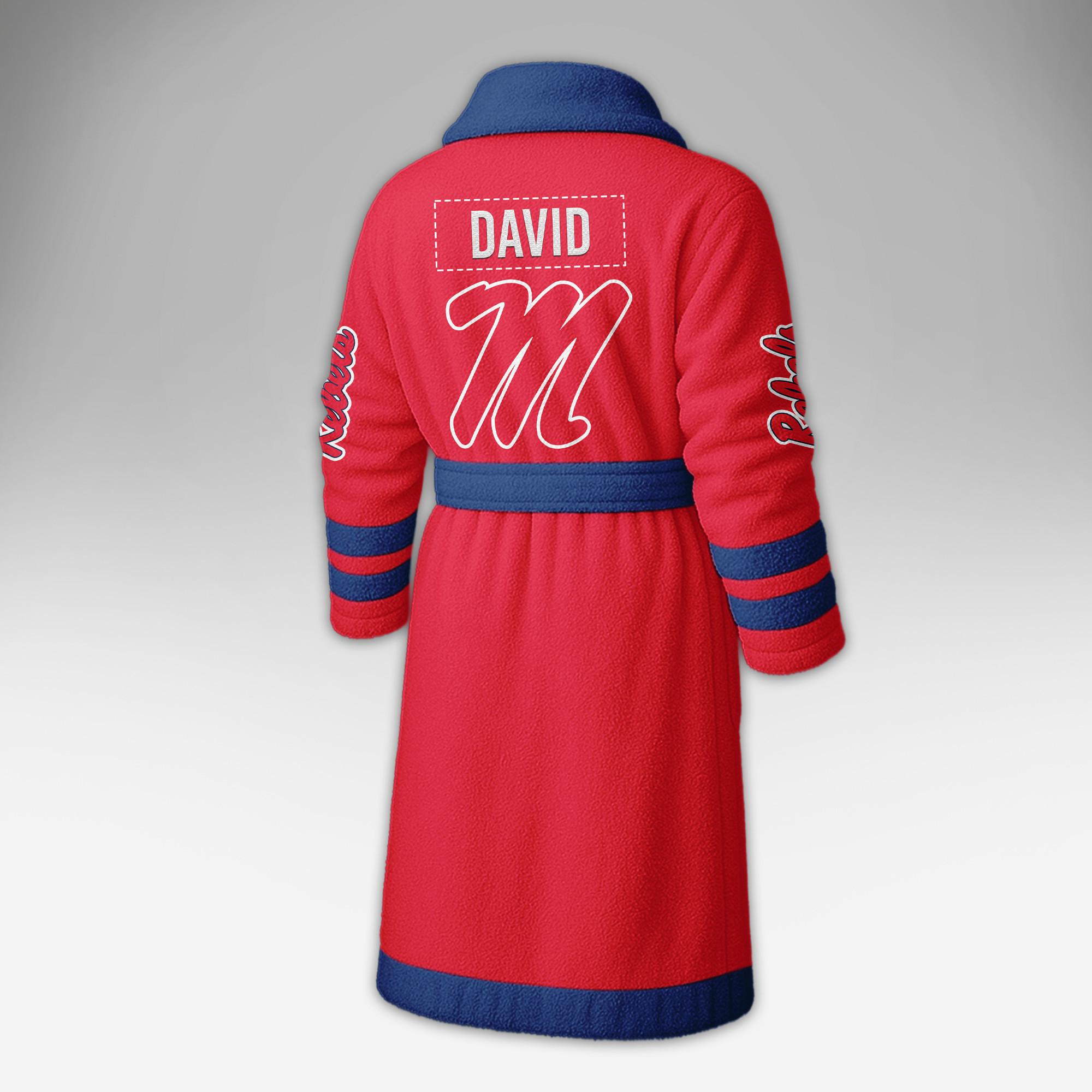 Ole Miss Rebels | Premium NCAA Fleece Bathrobe TTH2105284 - Image 3