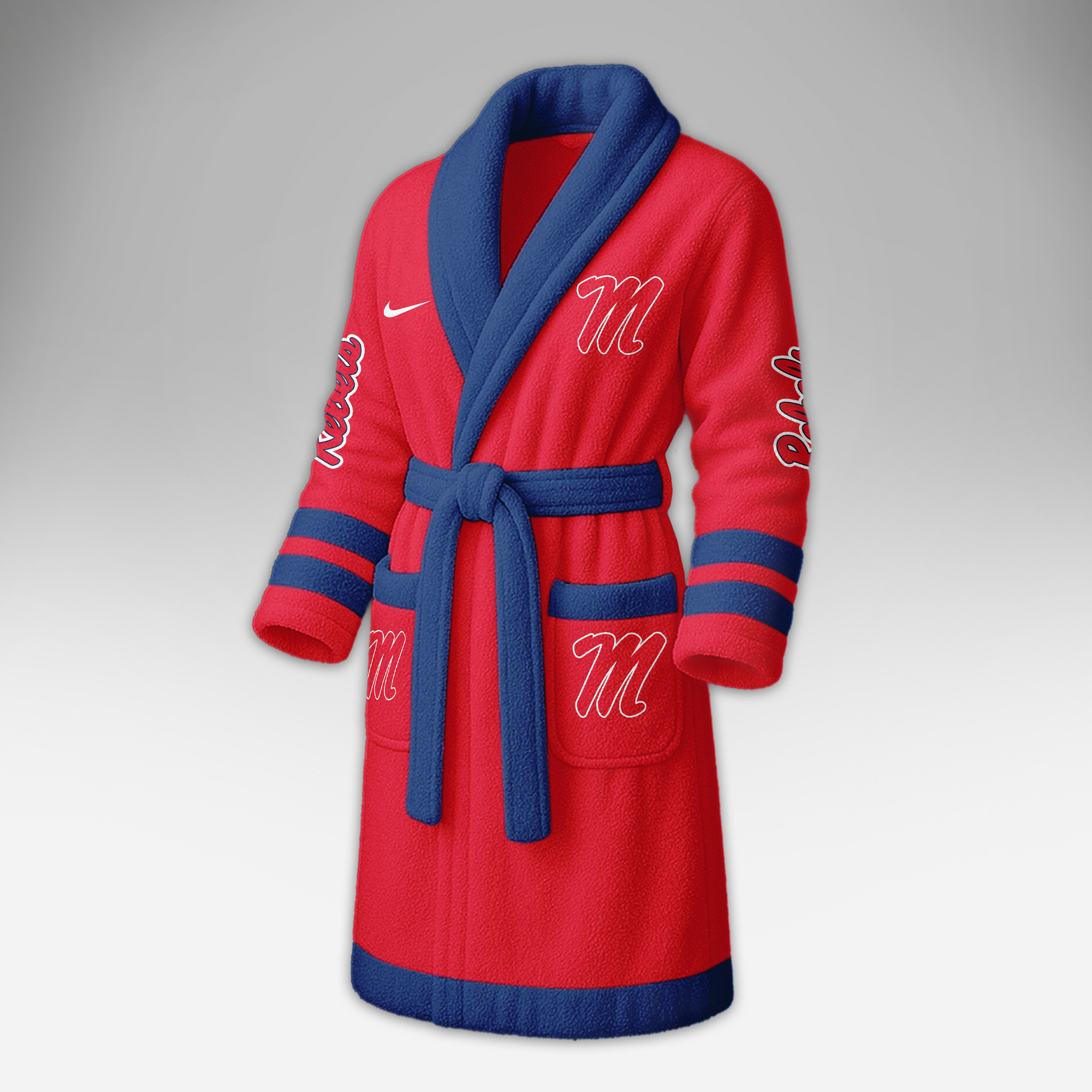 Ole Miss Rebels | Premium NCAA Fleece Bathrobe TTH2105284 - Image 4
