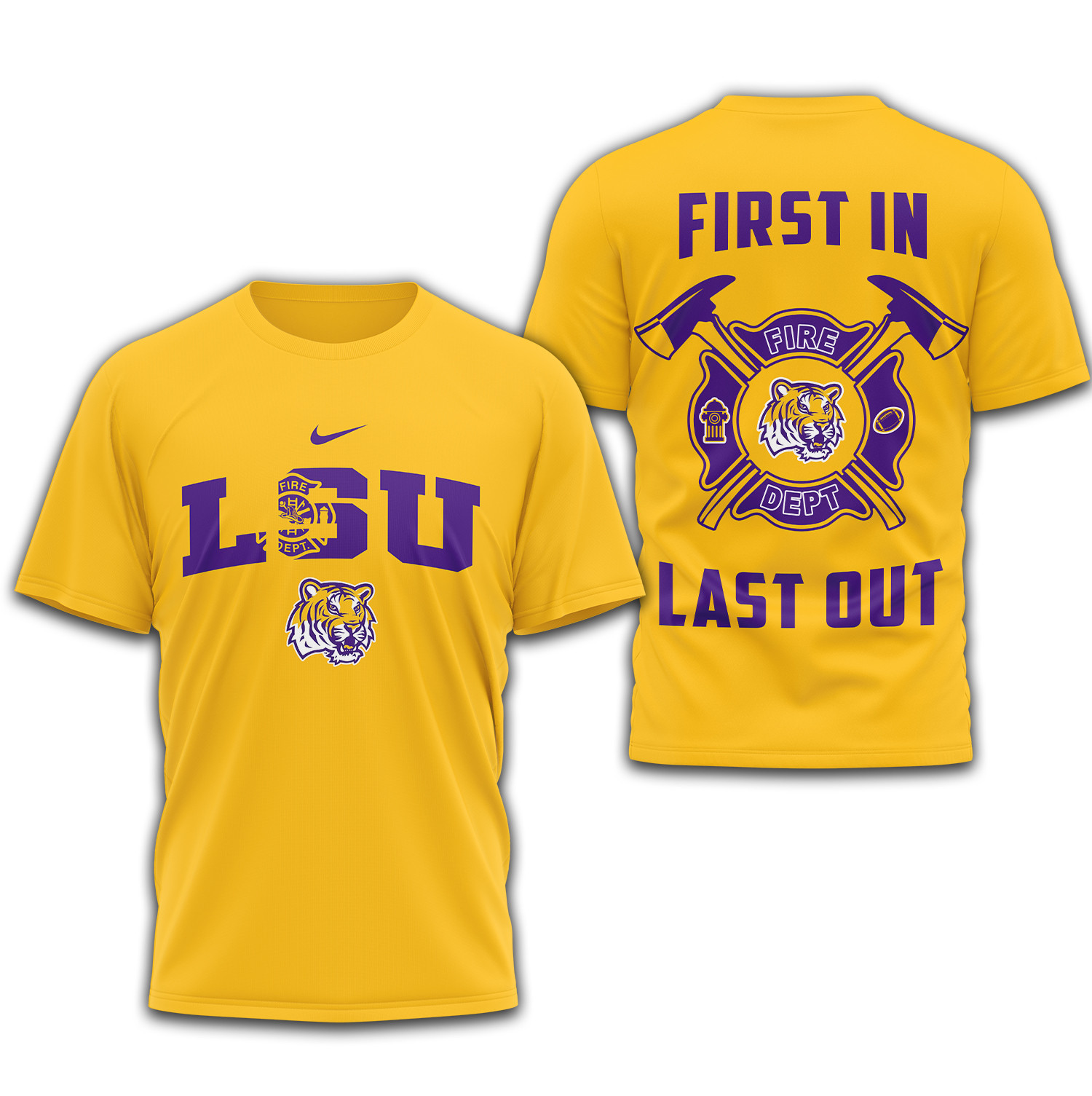 LSU Tigers | Premium Fire Dept 3D Shirt TTH2105153 - Image 3