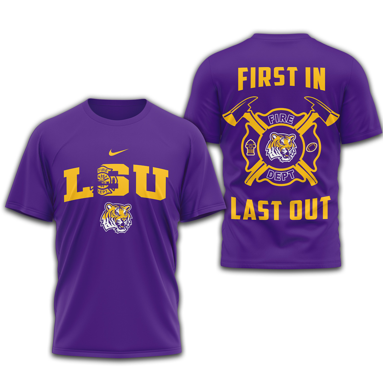 LSU Tigers | Premium Fire Dept 3D Shirt TTH2105153 - Image 2