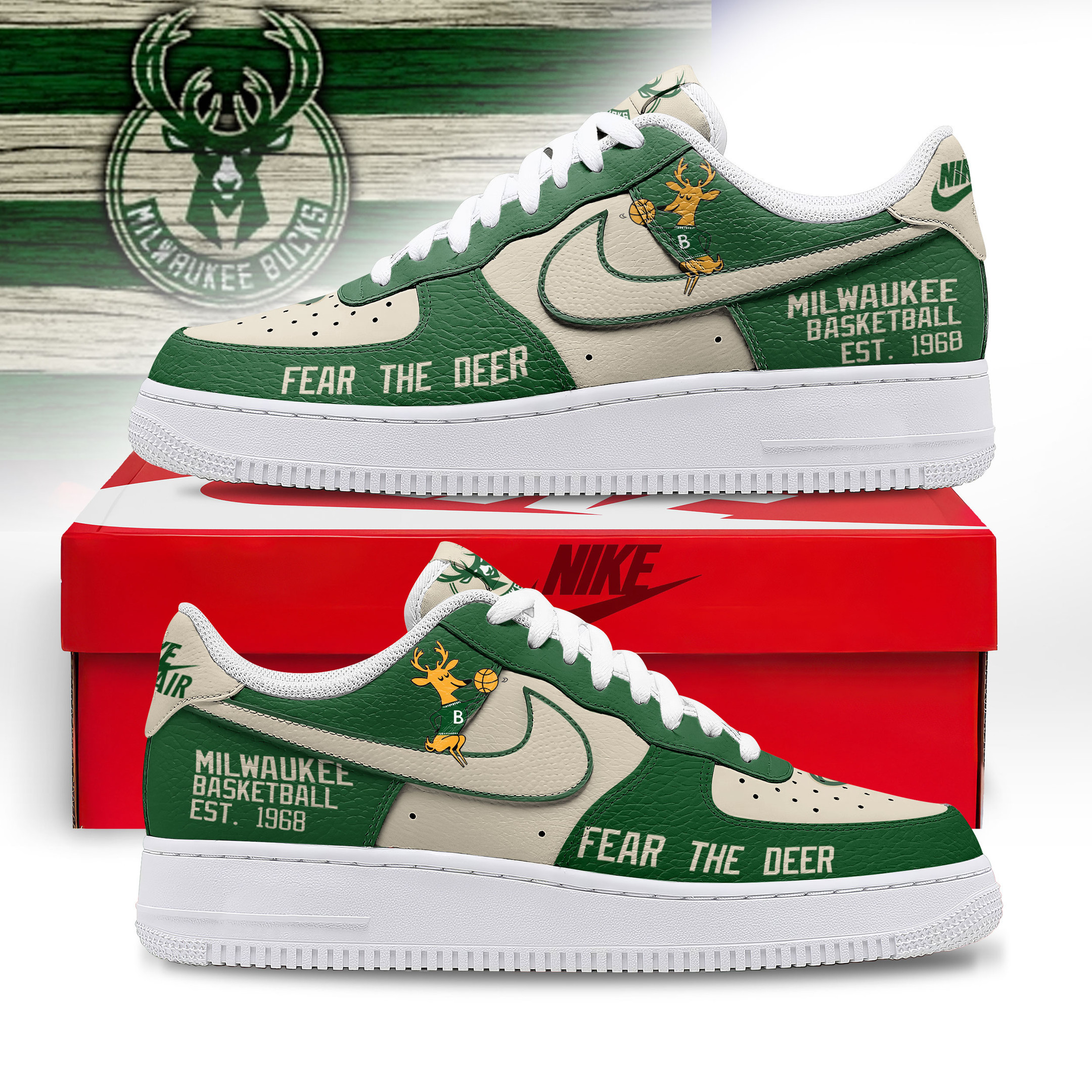Milwaukee Bucks | Personalized AF1 Limited Edition TTH2105366 - Image 2