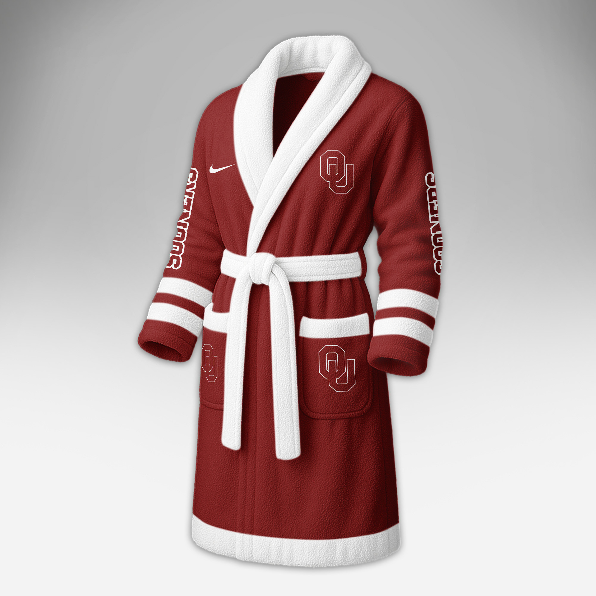 Oklahoma Sooners | Premium NCAA Fleece Bathrobe TTH2105284 - Image 4