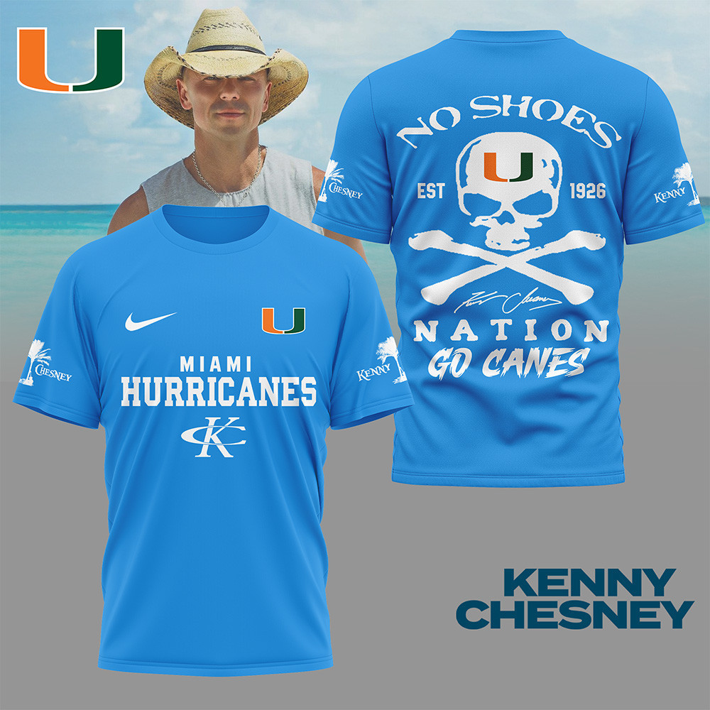 Miami Hurricanes | Premium NCAA Kenny Chesney Fan 3D Shirt TTH2105268 - Image 2