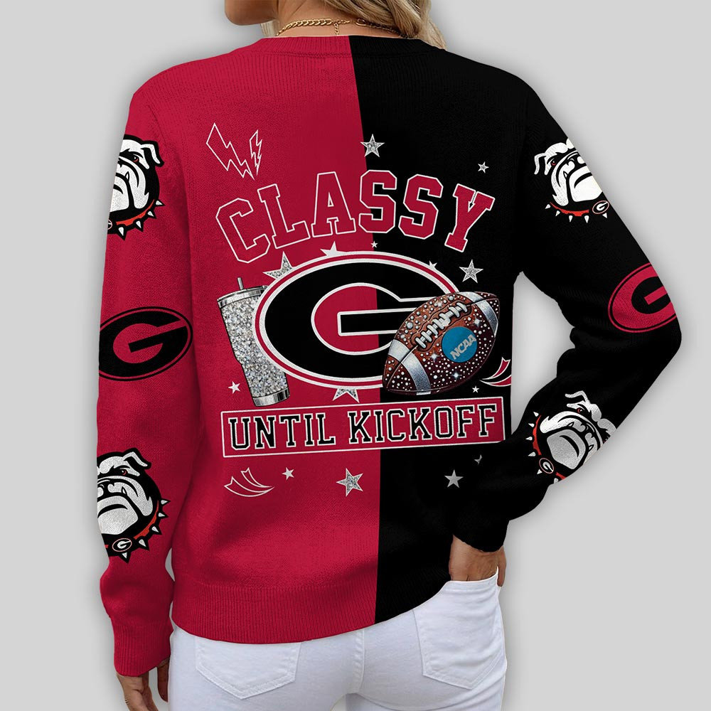 Georgia Bulldogs | Premium NCAA Game Day V-Neck Cardigan TTH2105269