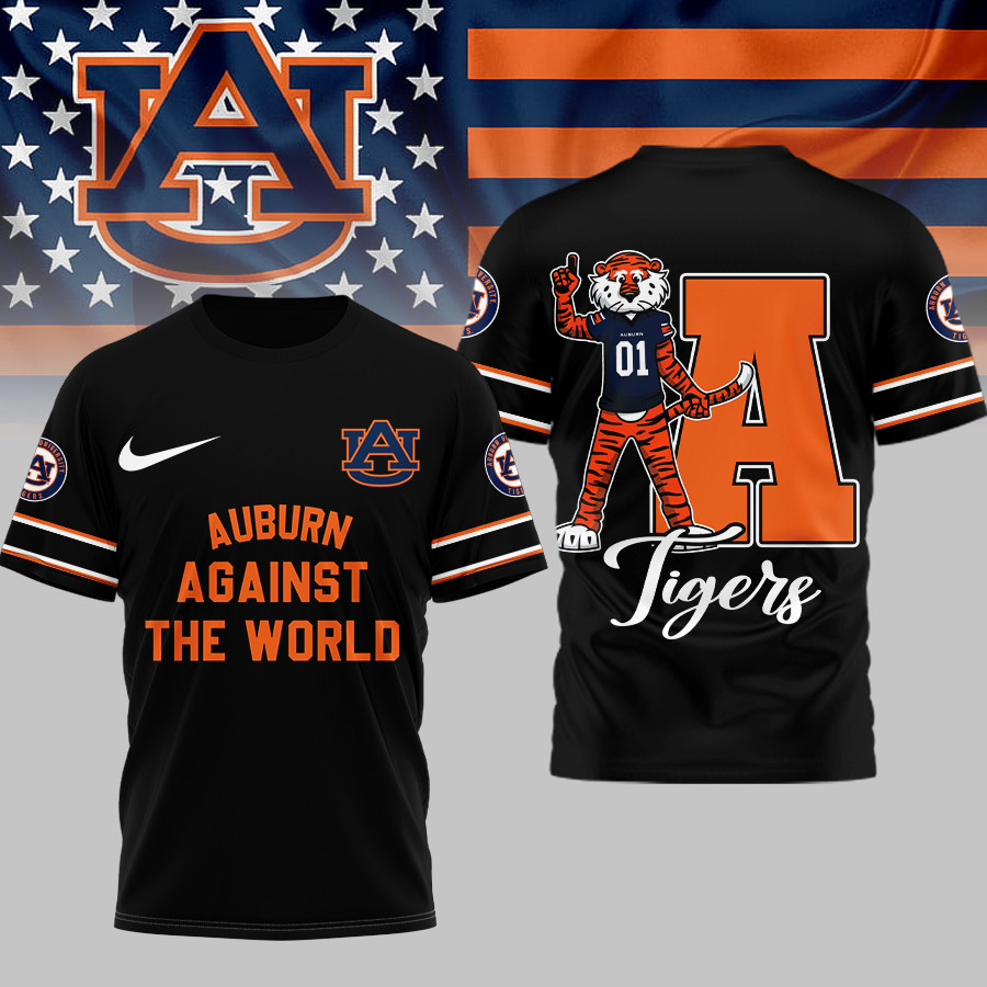 Auburn Tigers | Premium NCAA My Team Against The World T-shirt TTH2105293