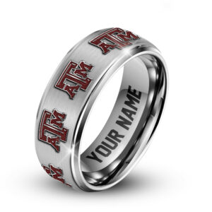 Texas A&M | Premium Silver Tungsten Ring TTH210589