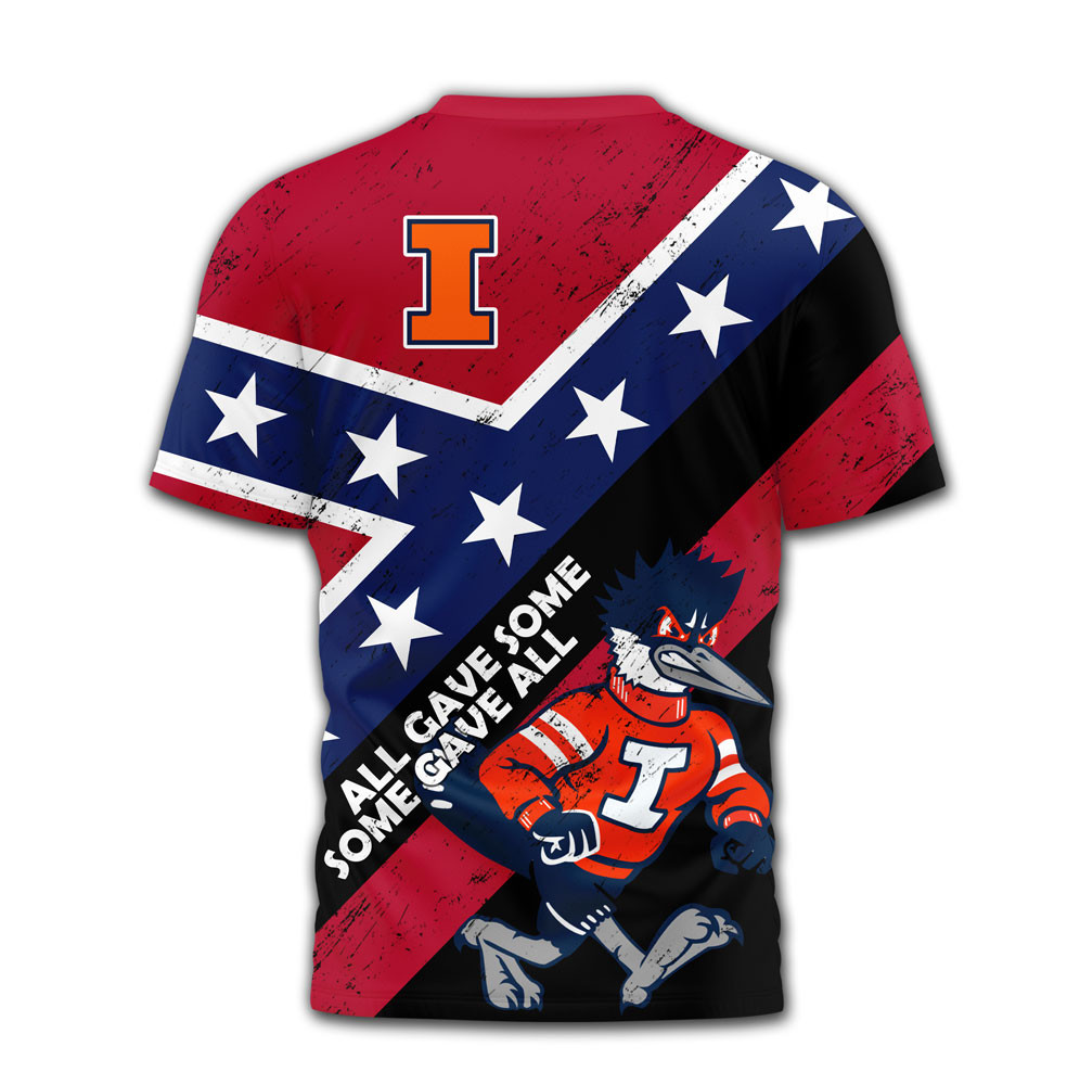 Illinois Fighting Illini | Premium NCAA Honoring Our Veterans T-Shirt TTH2105306