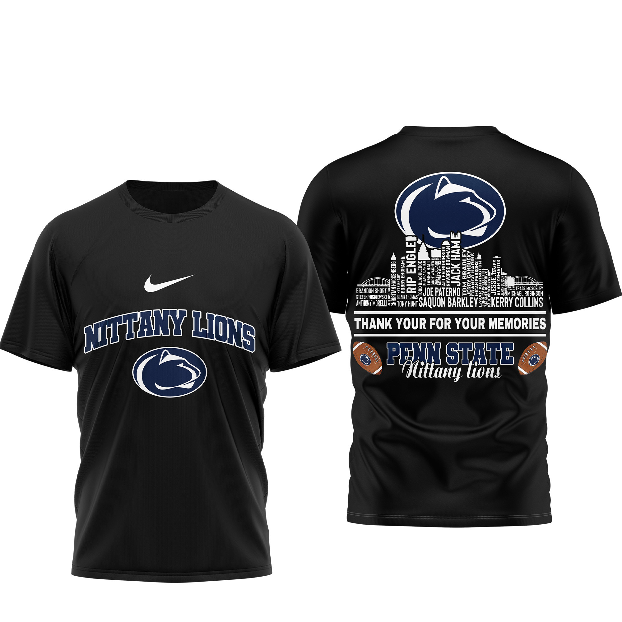 Penn State Nittany Lions | Premium Legends of the Game 3D Shirt TTH2105263