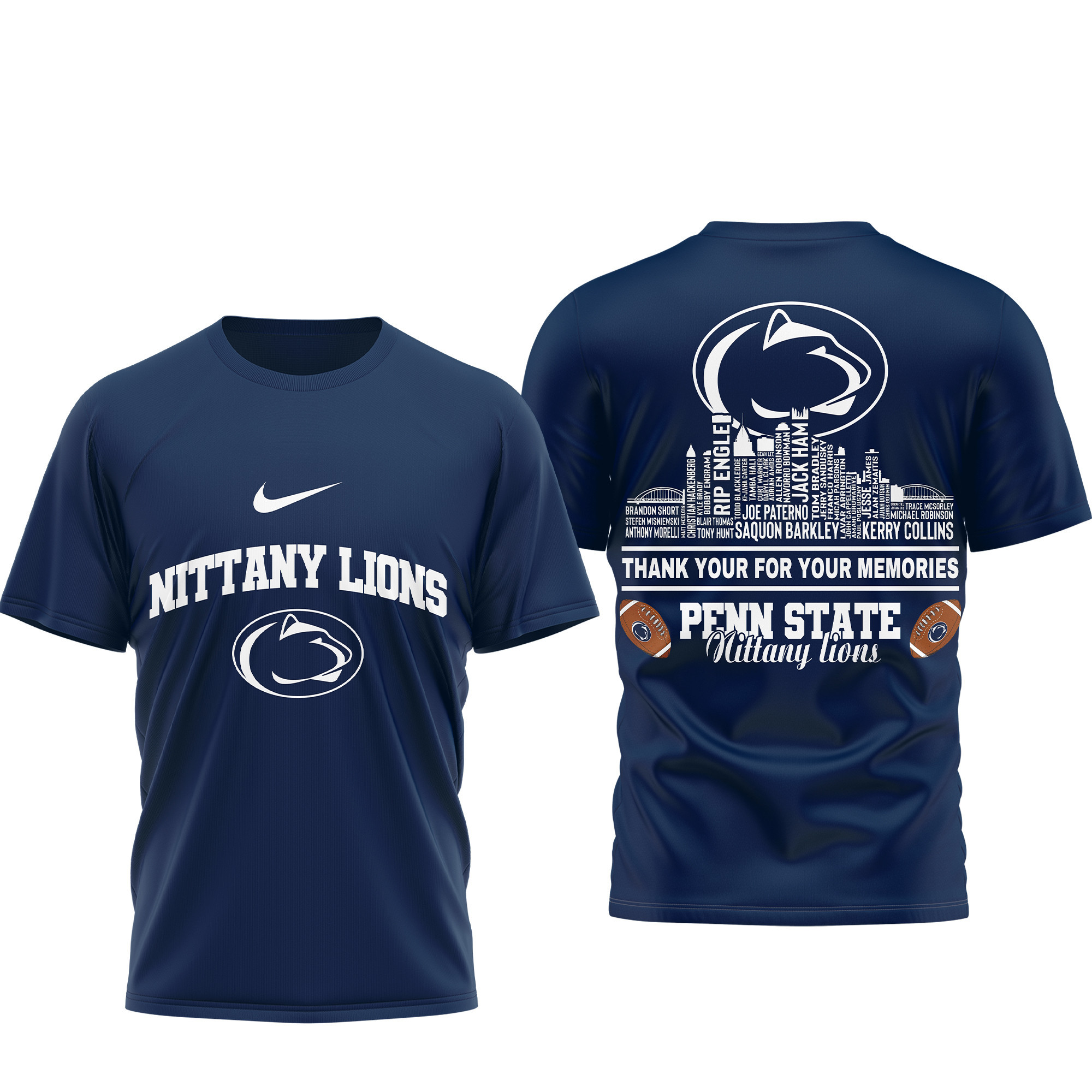 Penn State Nittany Lions | Premium Legends of the Game 3D Shirt TTH2105263 - Image 2